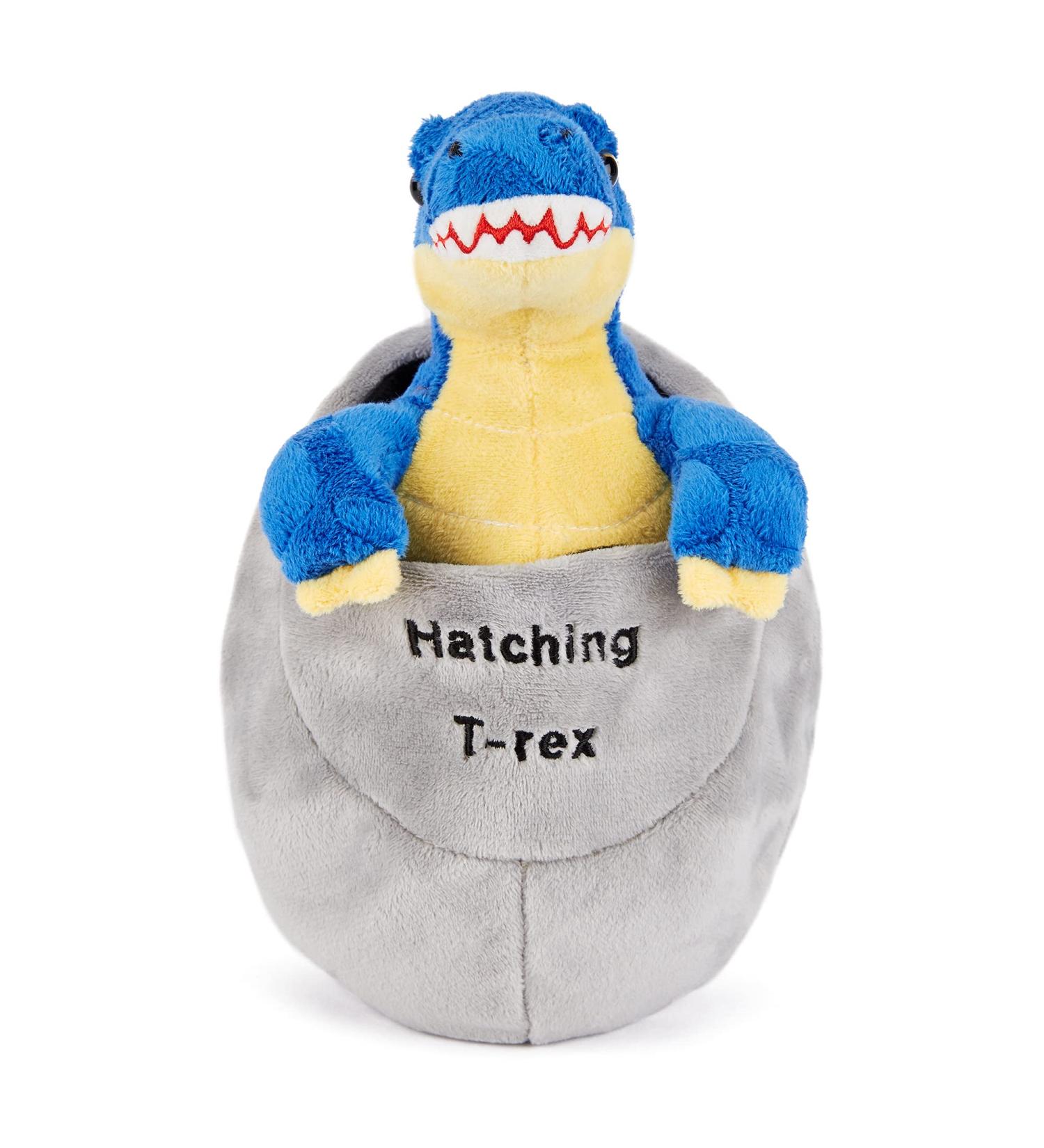 Zappi Co Safari Animals Plush Toy - Easter Egg T-Rex Dinosaur | 10cm Height | Soft Cuddly Stuffed Animal for Kids - Buy Online on SooperMarket.com