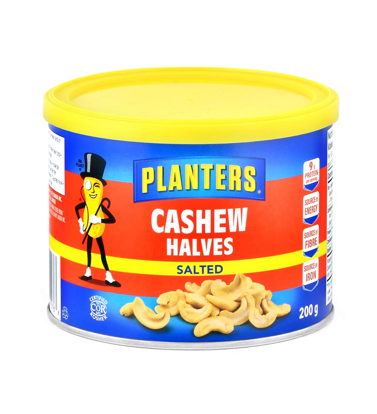Planters Cashew Halves Roasted Salted 200 Grams - Buy Online on SooperMarket.com