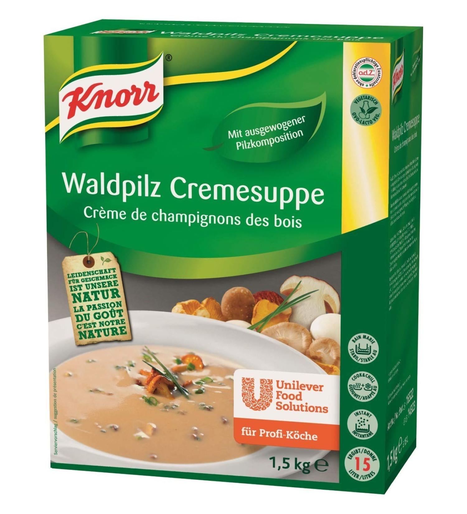 Knorr Forest Mushroom Cream Soup Dry Mix 1.5kg - Authentic Forest Mushrooms - International Shipping - Buy Online on SooperMarket.com