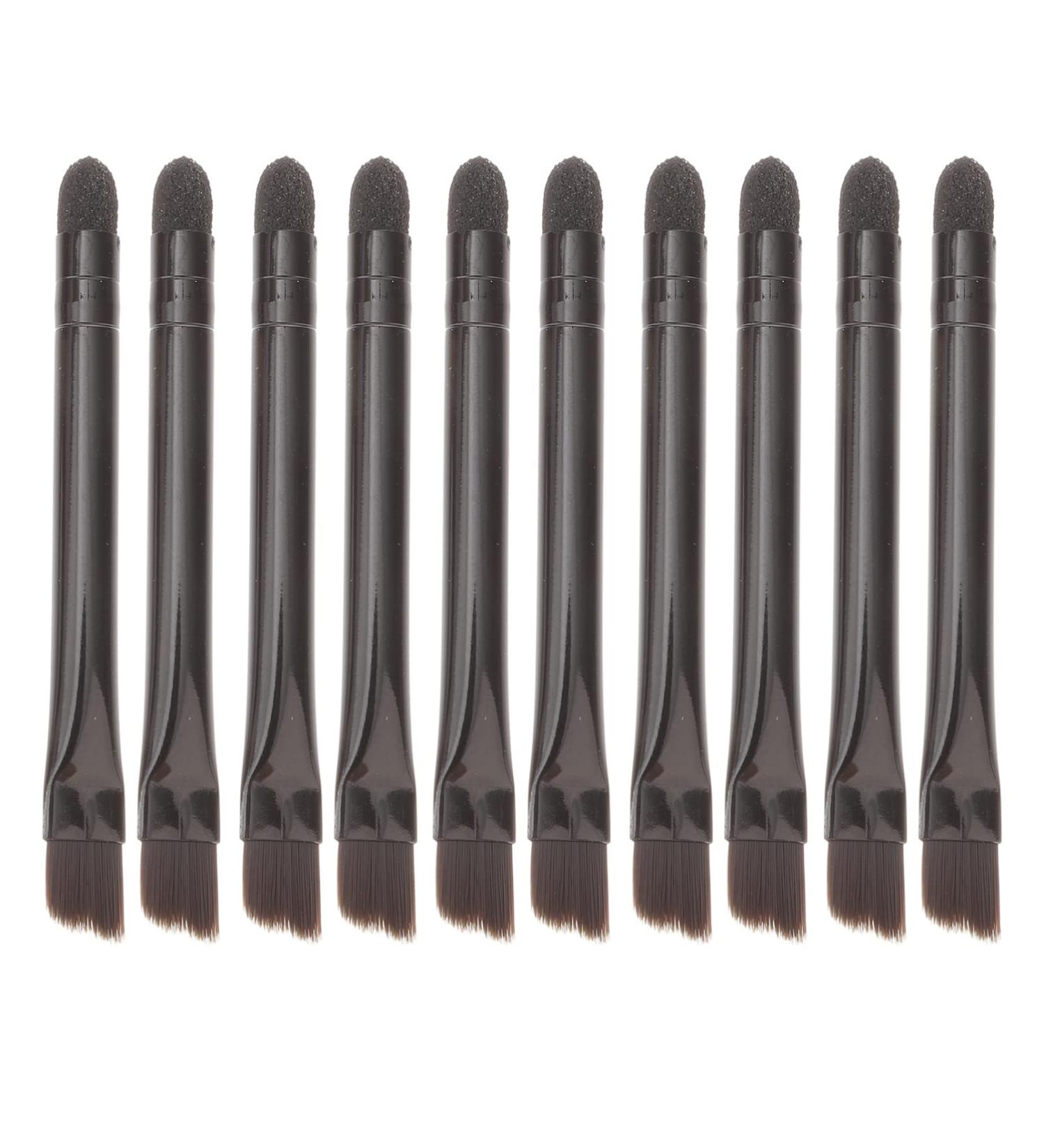 KALLORY 10 Pcs Eye Shadow Brush Makeup Applicator Eye Defining Brush Sponge Makeup Brush The Face Miss Blush 5.8X0.7X0.5CM Black - Buy Online on SooperMarket.com