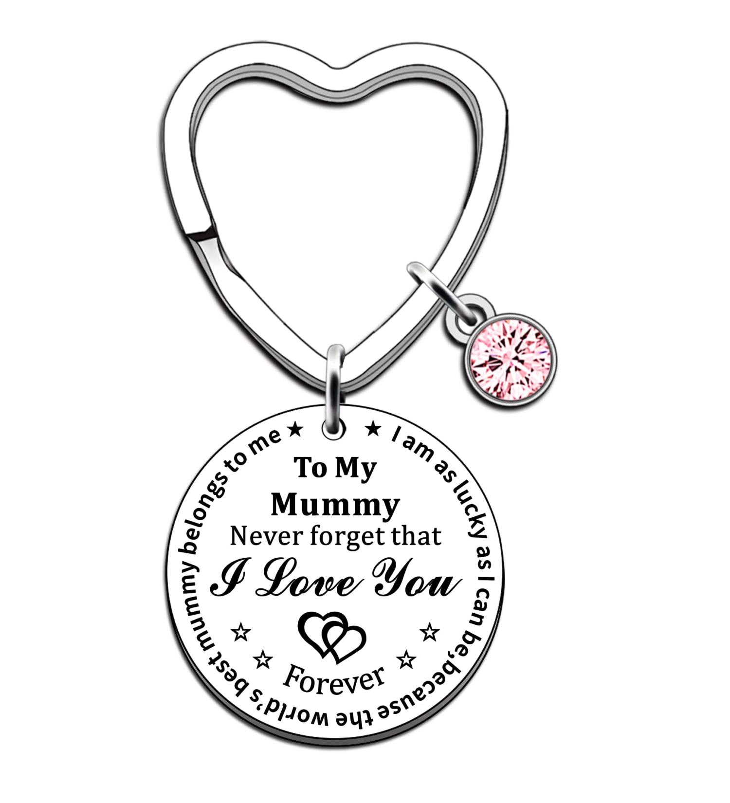 JMIMO Mummy Gifts Mummy Keyring from Son Daughter Best Mummy Gifts Mummy Birthday Gifts Mother's Day Gifts Christmas Keyring Present for Mummy Mum Mother