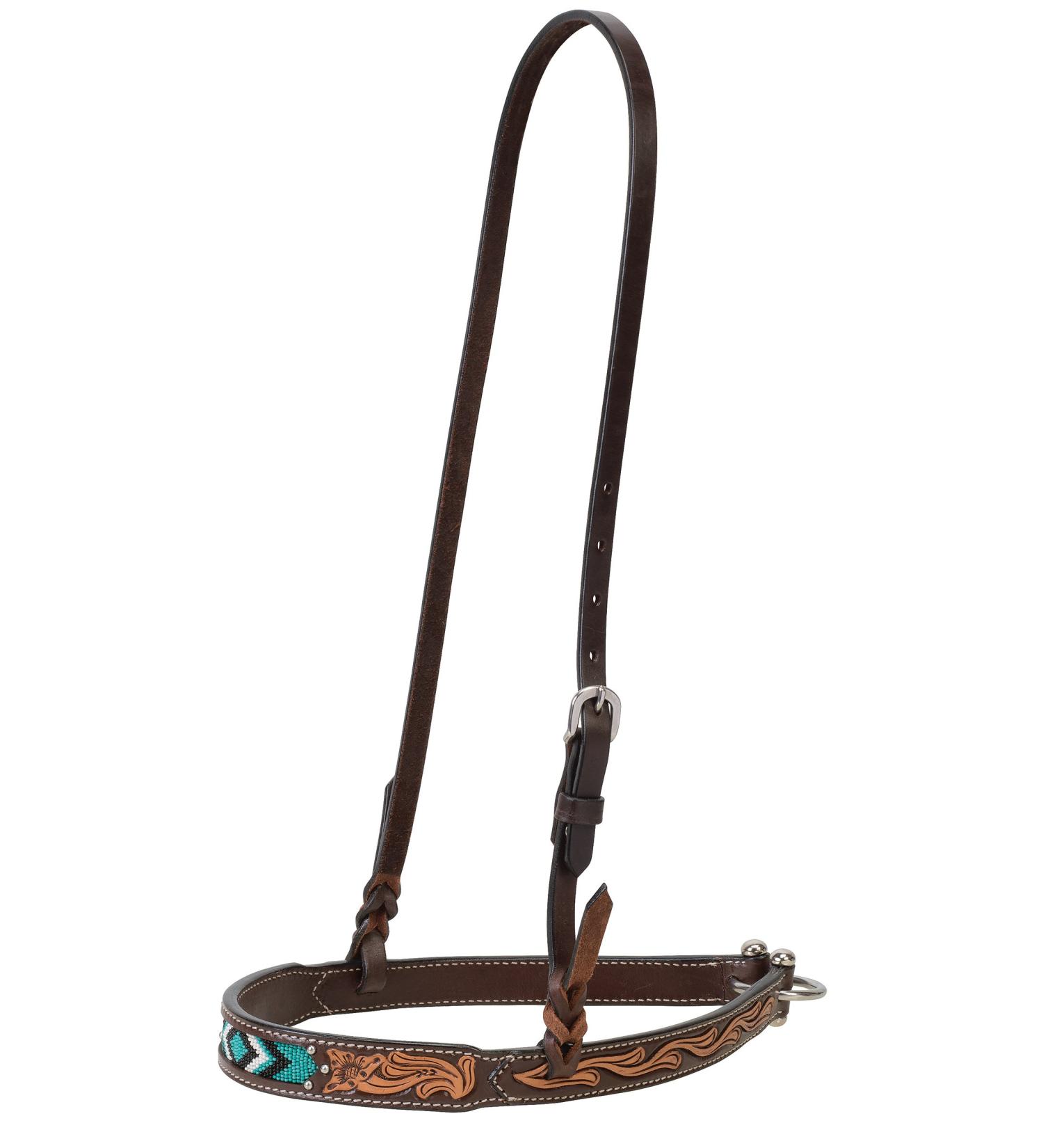 Turquoise Cross Turqoise Beaded Collection Noseband