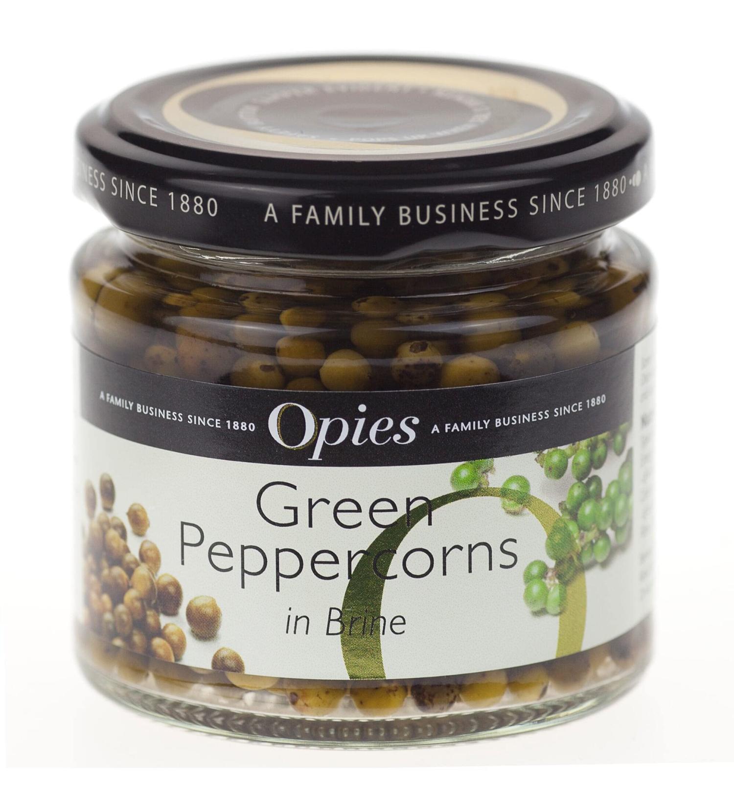 Opies Green Peppercorns in Brine - 6x115g