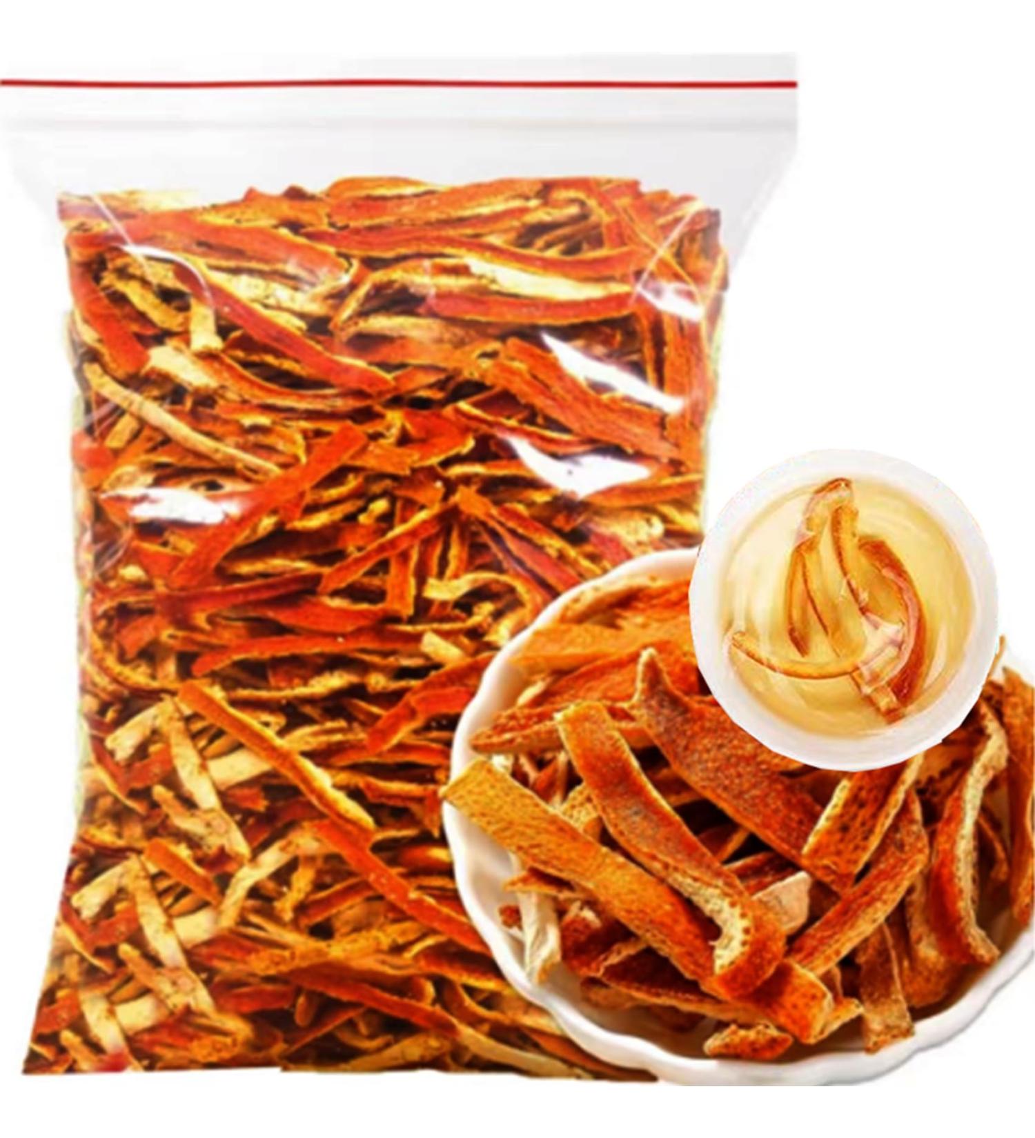Dried Orange Peel 7.05 oz Dried Oranges Tea Dried Tangerines Orange Peel Strips 200g - Buy Online on SooperMarket.com