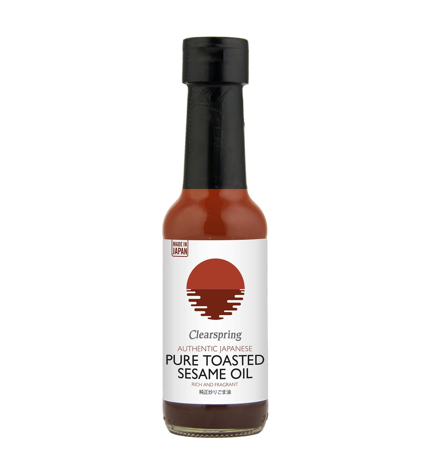 Clearspring Japanese Pure Toasted Sesame Oil - Authentic Flavor | 100ml - Buy Online on SooperMarket.com