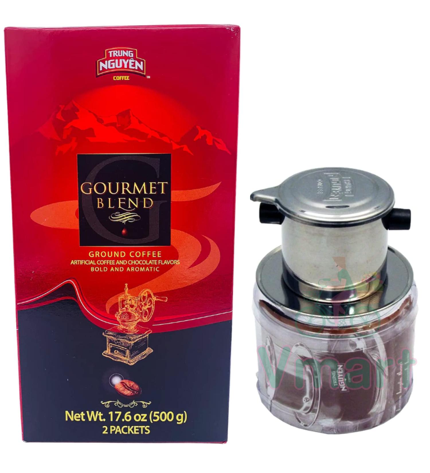 Trung Nguyen Gourmet Blend Vietnamese Instant Coffee 500g with Filter - Authentic Taste and Convenience - Buy Online on SooperMarket.com