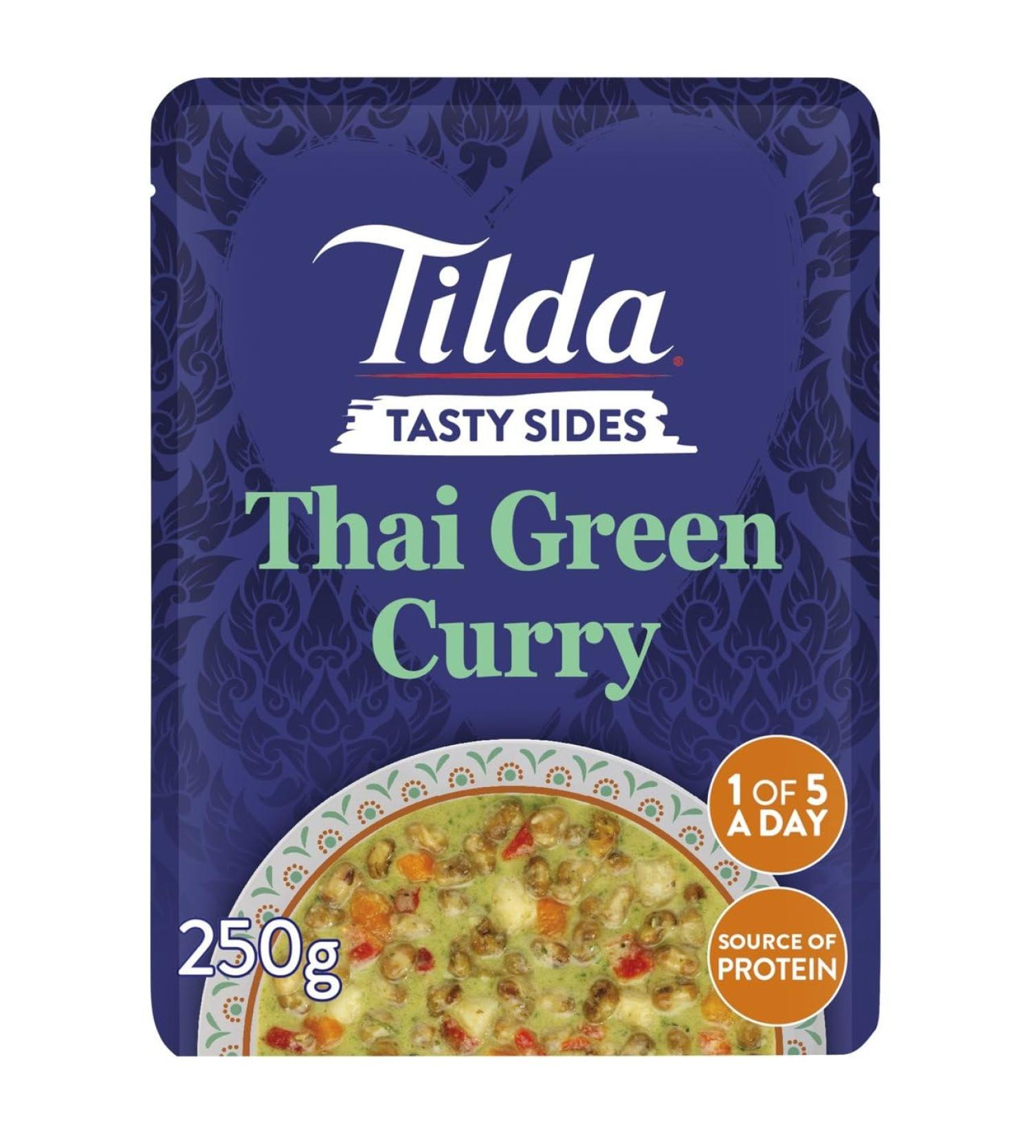 Tilda Tasty Sides Thai Green Curry Pulses and Vegetables 250g - Buy Online on SooperMarket.com