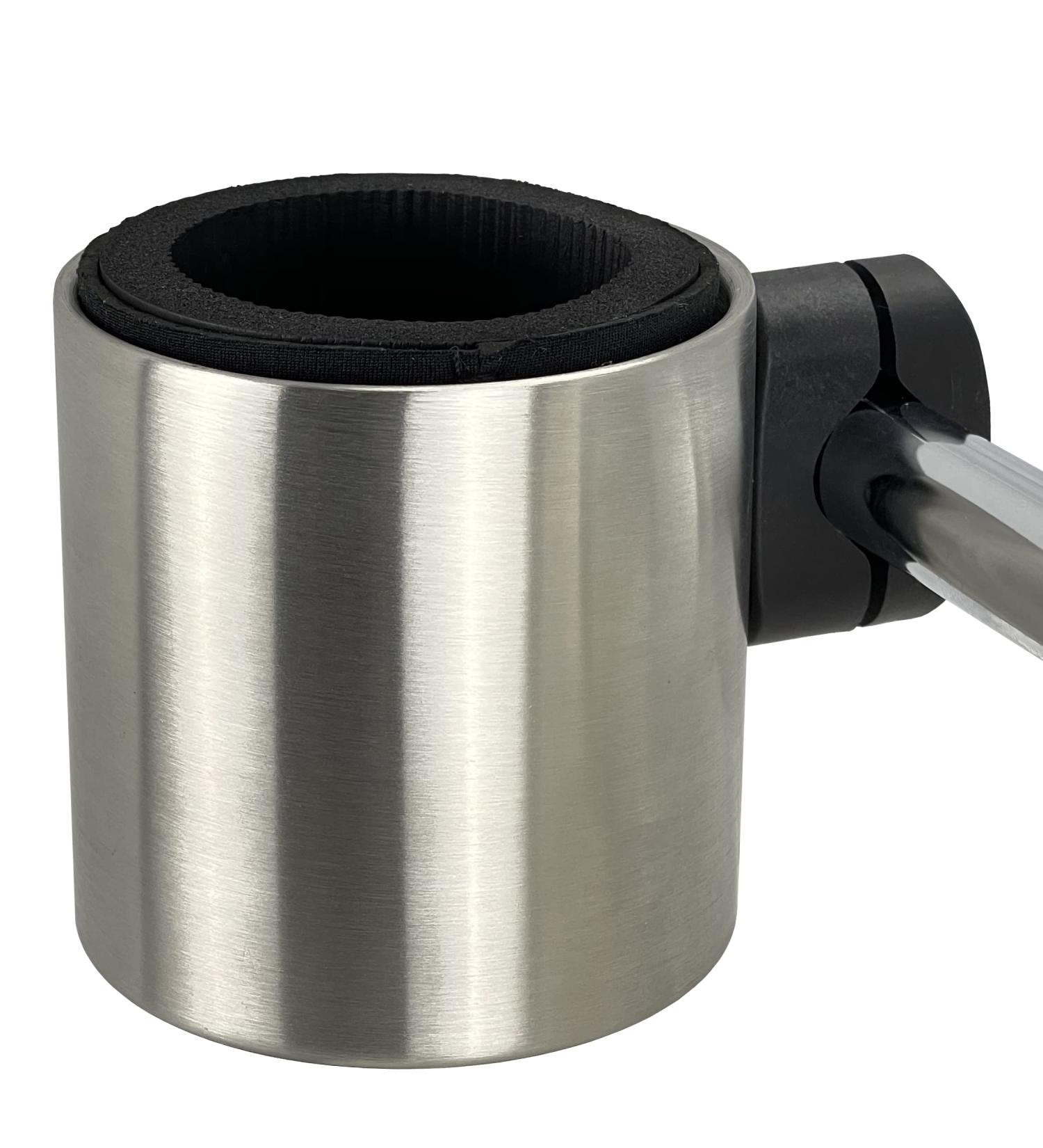 Kroozie Stealth Bike Cup Holder - Stainless Steel - Ultimate Handlebar Accessory for Bikes, E-Bikes & Scooters - Buy Online on SooperMarket.com