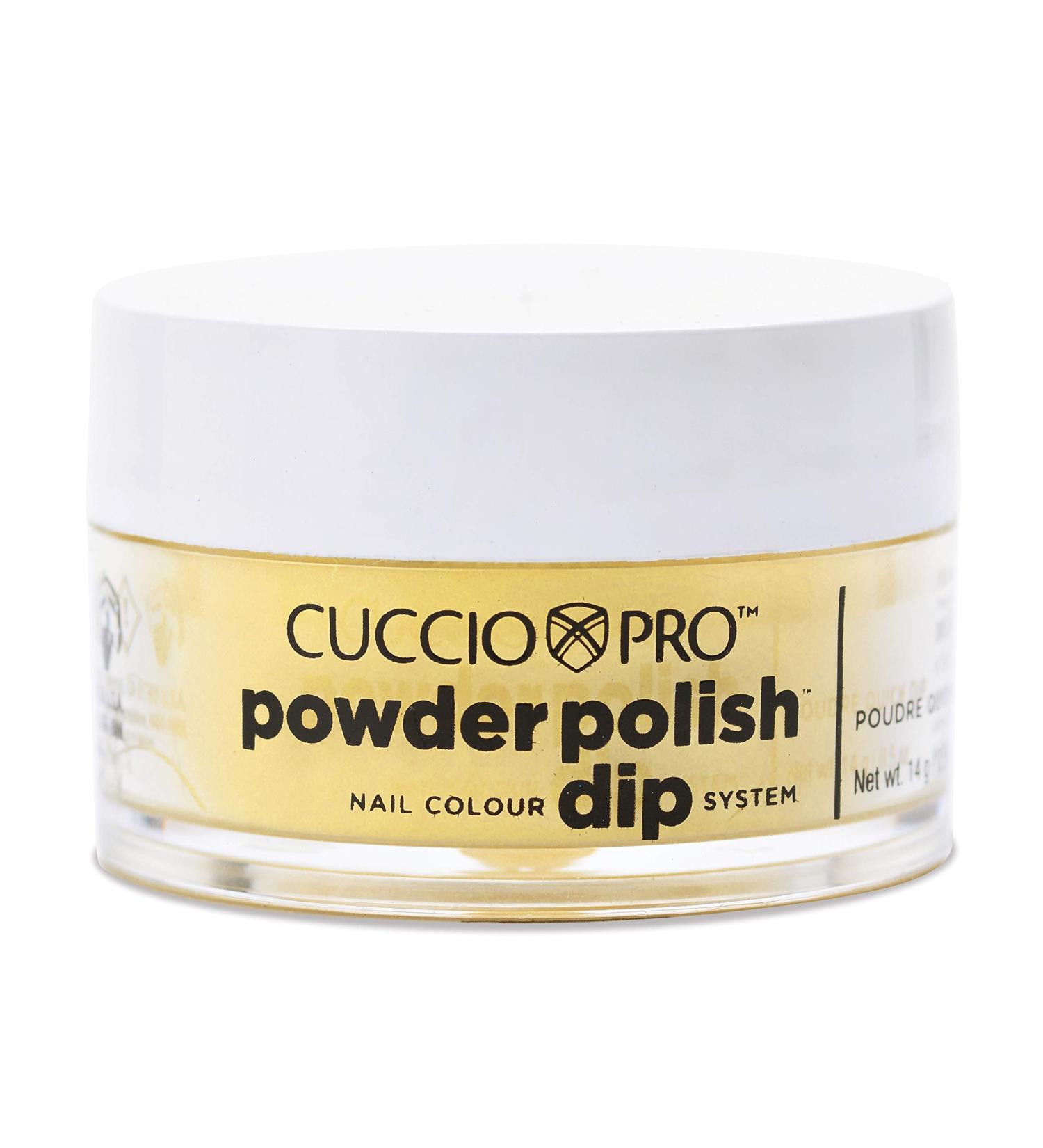 Cuccio Sunshine Yellow with Mica Dipping Powder 14g