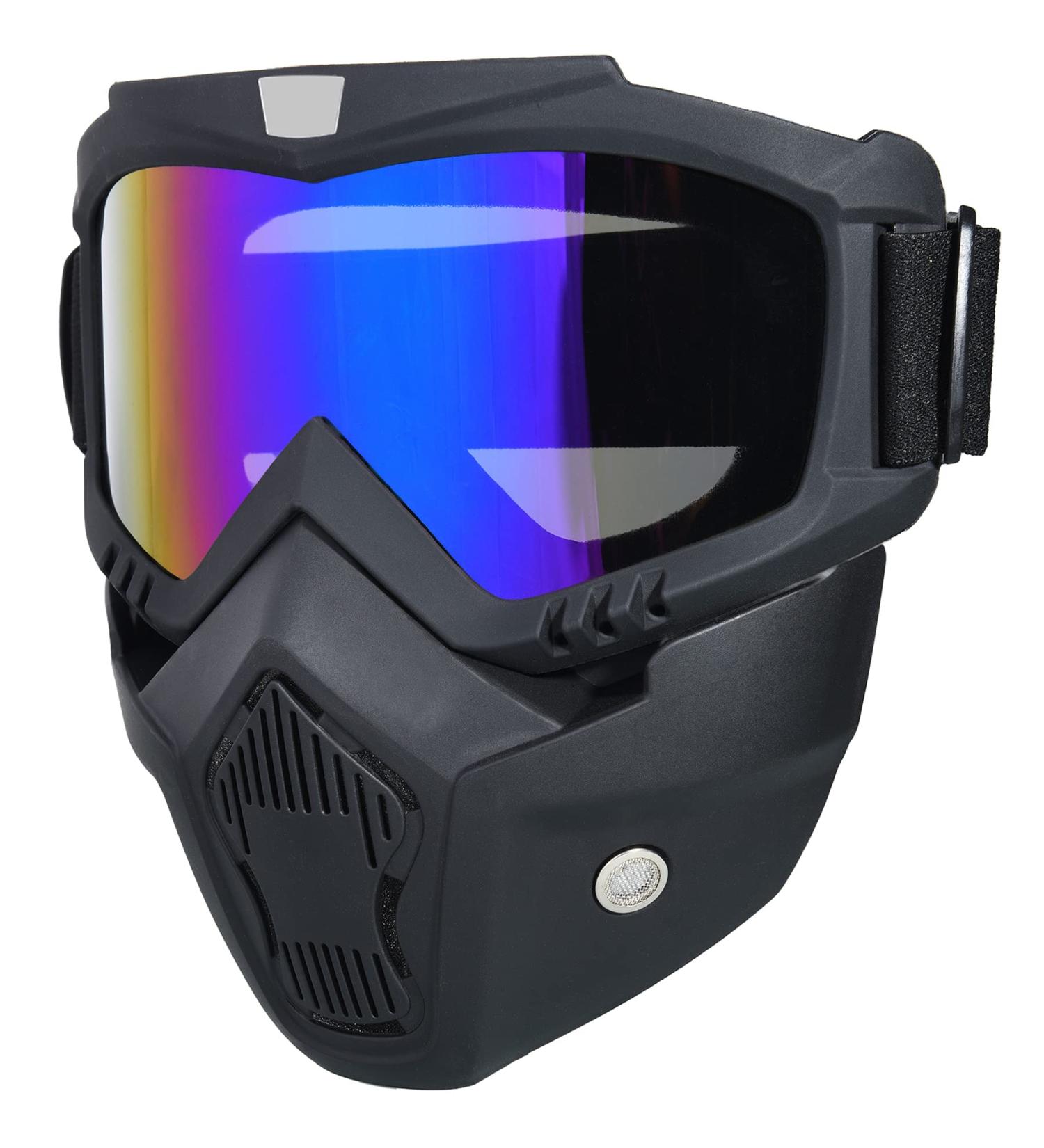 Anti-Fog Full Face Paintball Mask for Motorcycle, Cycling, Skiing - Colorful - Buy Online on SooperMarket.com