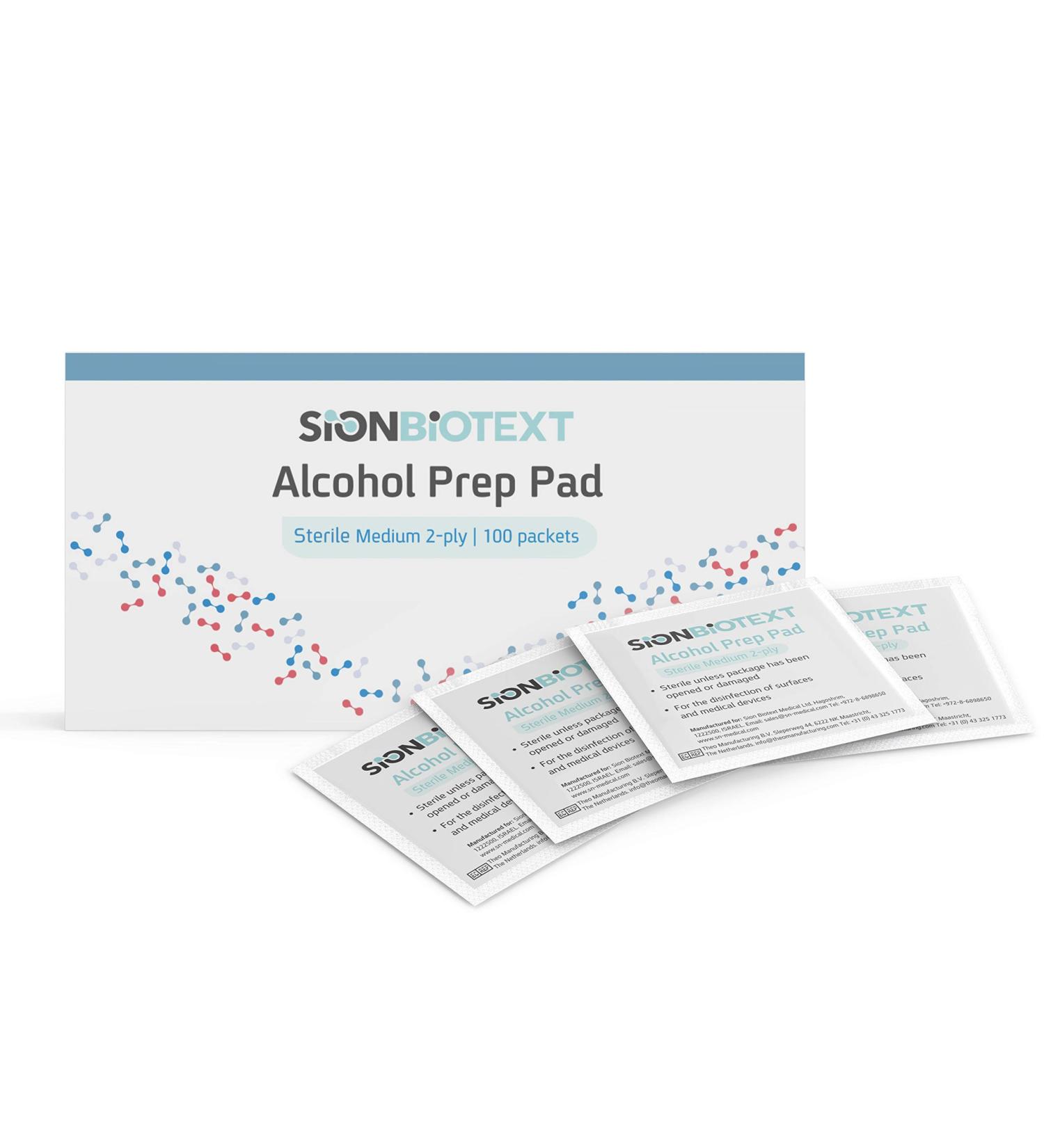 100 Sterile Alcohol Prep Pads | Antiseptic, Latex-Free, Individually Wrapped | Thick 2-Ply Swabs for Excellent Cleansing Action - Buy Online on SooperMarket.com