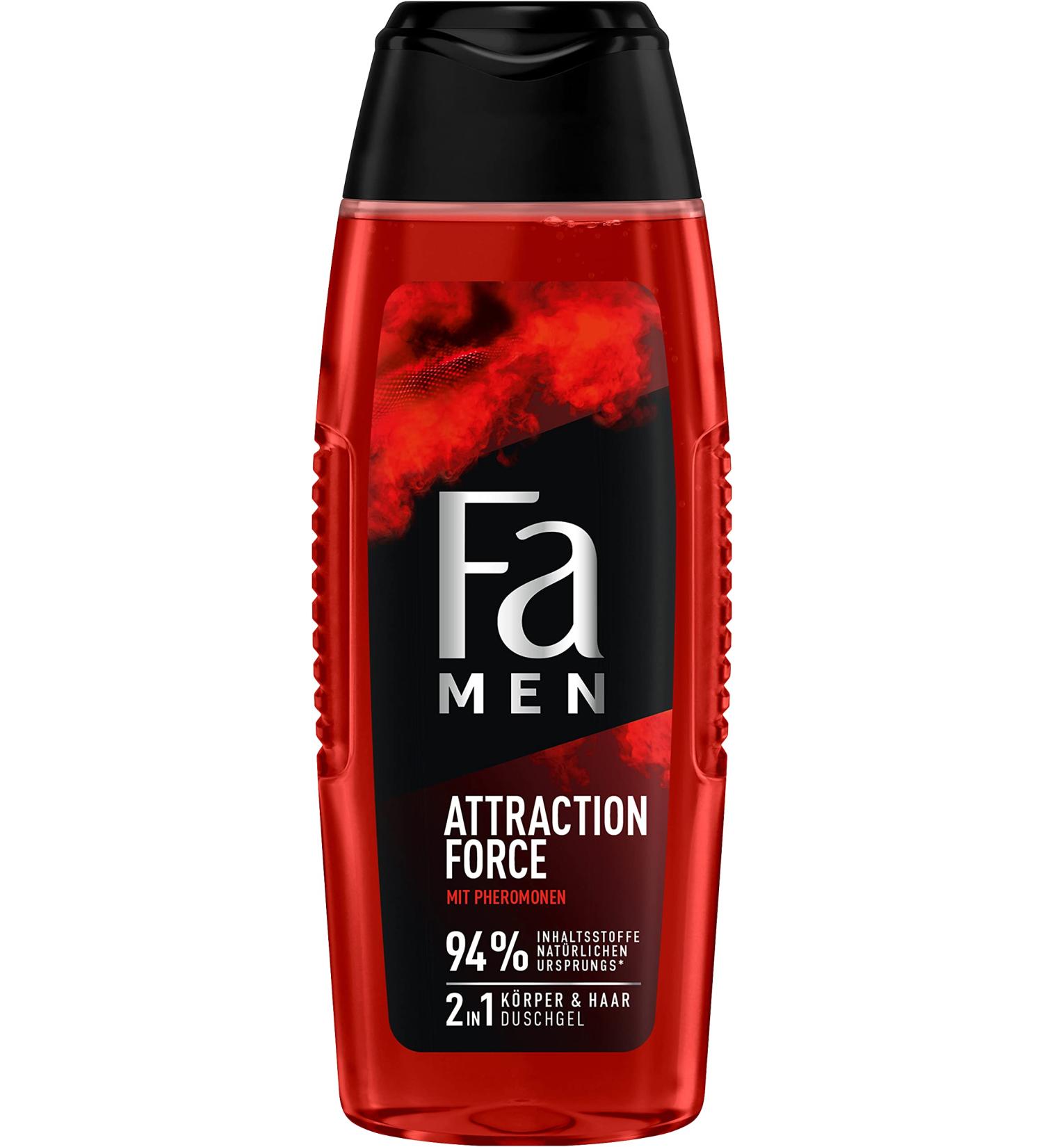Fa Men 2-in-1 Body & Hair Shower Gel Attraction Force with Refreshing Fragrance of Bergamot & Lime 250 ml - Buy Online on SooperMarket.com