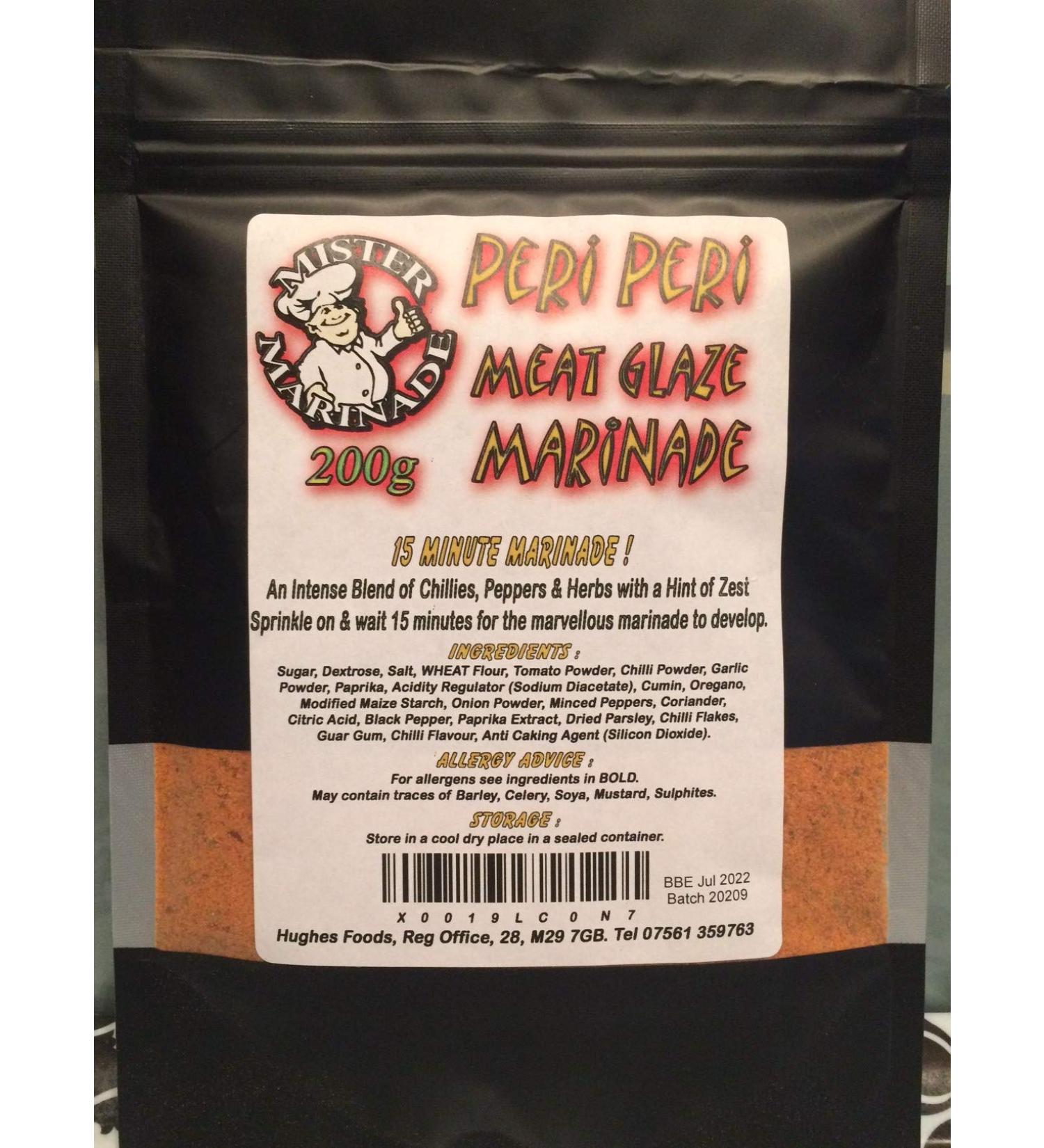 MISTER MARINADE Piri Piri Meat Glaze BBQ Rub Marinade 200g - Premium Flavorful Seasoning - Buy Online on SooperMarket.com