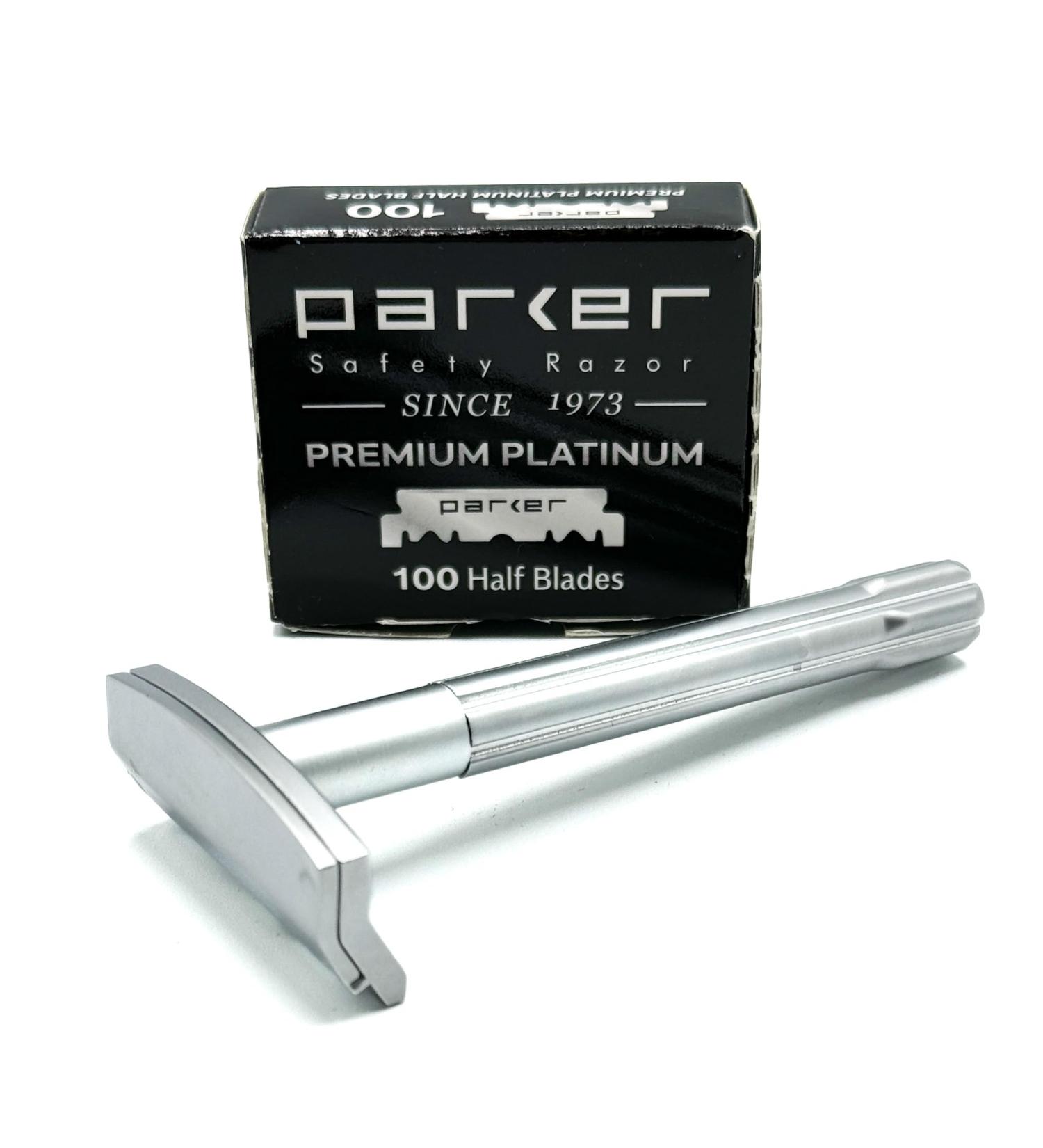 Buy Parker Safety Razor SOLOEDGE - Magnetic Single Edge Razor with 100 Blades for a Smooth Comfortable Shave | International Shipping Available - Buy Online on SooperMarket.com