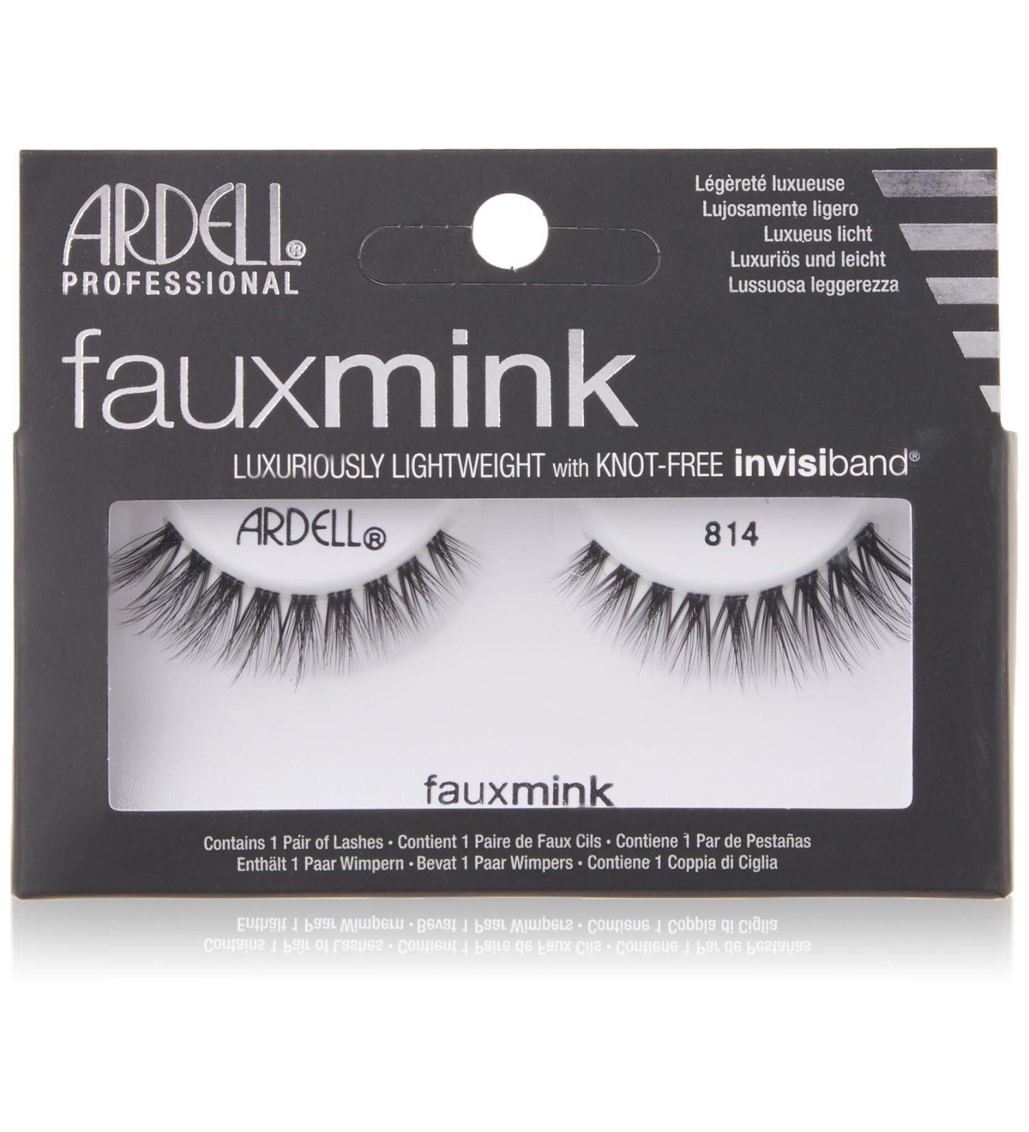 Shop Ardell Faux Mink 814 Black Lashes 25g - International Shipping Available - Buy Online on SooperMarket.com