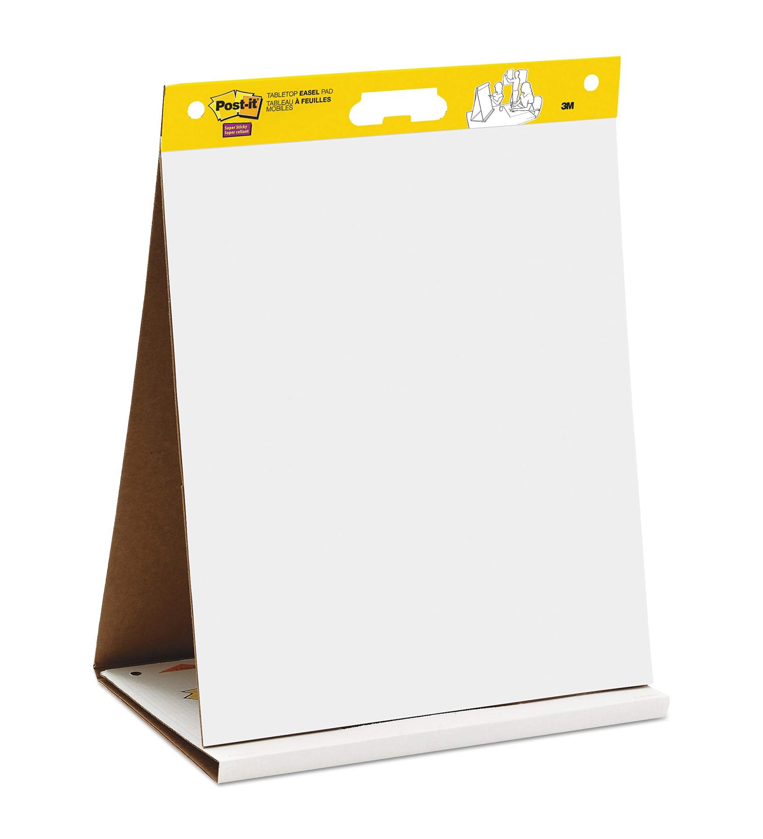 3M Post-it 563R Self Stick Tabletop Easel Pad, 20 x 23, 20 Sheets - White (1 Pack) - Buy Online on SooperMarket.com