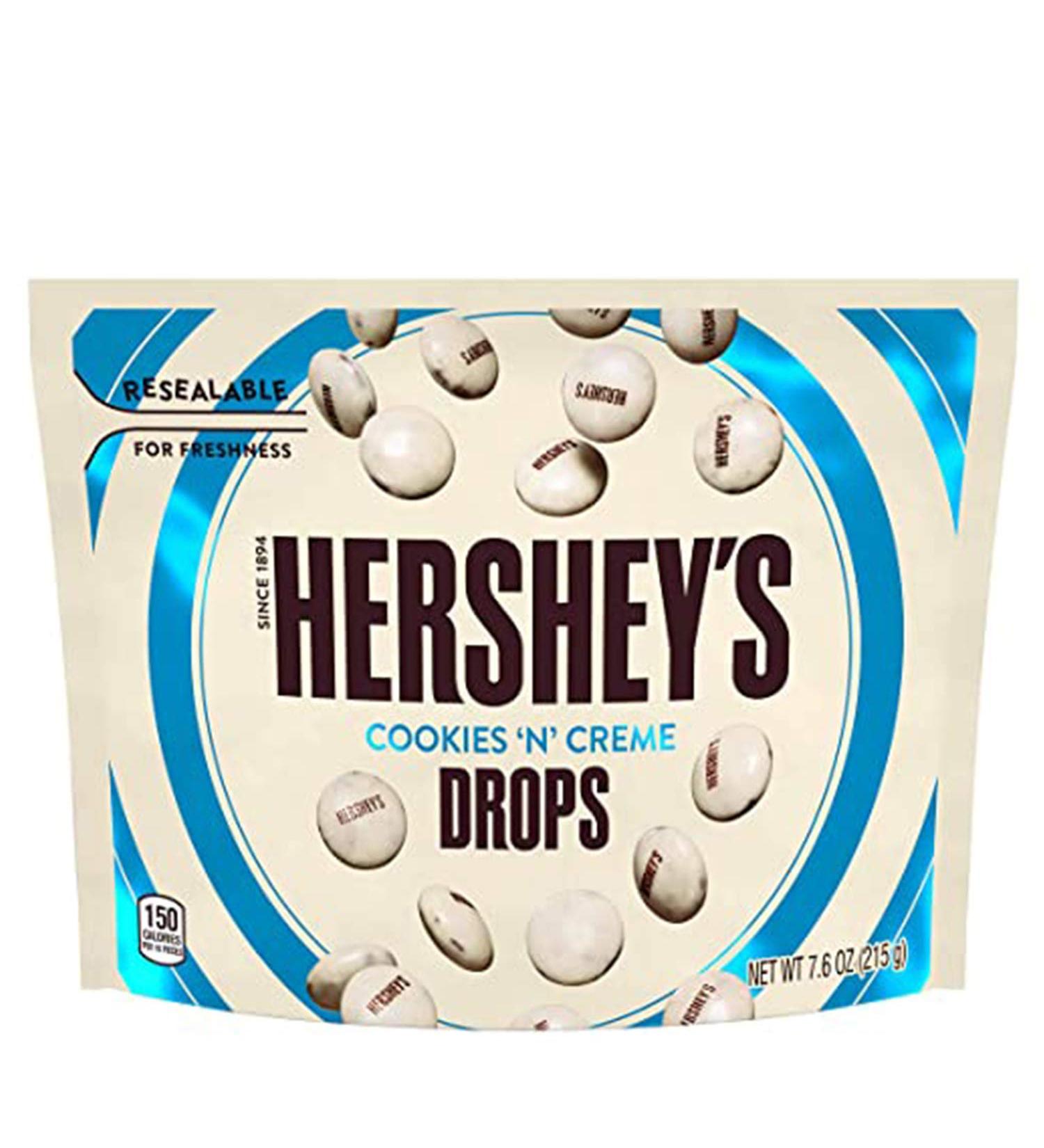 Hershey's Cookies & Cream Drops 8 oz - Chocolate Covered Cookies & Cream Candy Pieces - Buy Online on SooperMarket.com