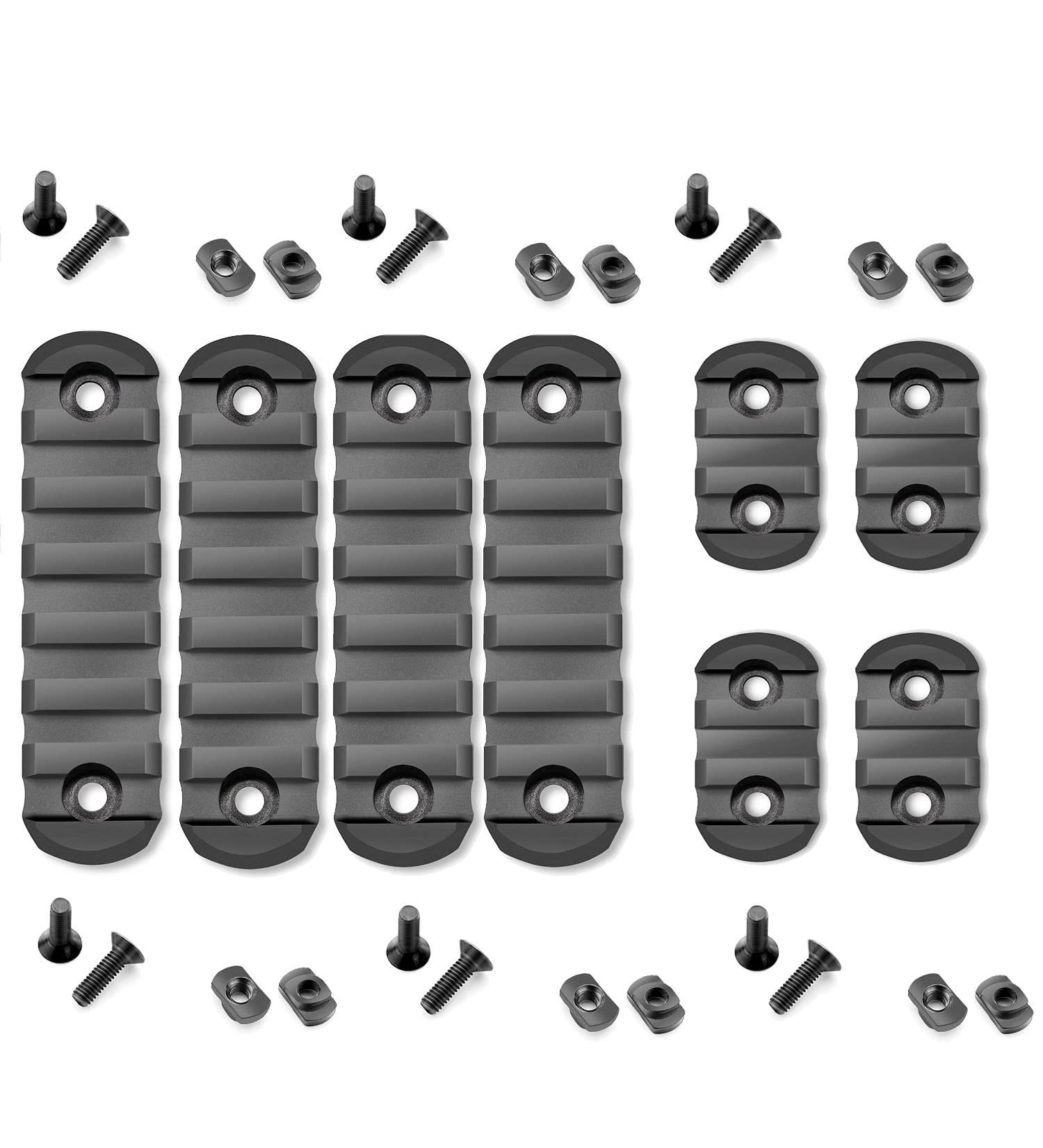 IORMAN Ultralight Mlock Picatinny Rail Mount Adapter - 8 Pcs Rails & Screws, 3 Slot & 7 Slot - Buy Online on SooperMarket.com