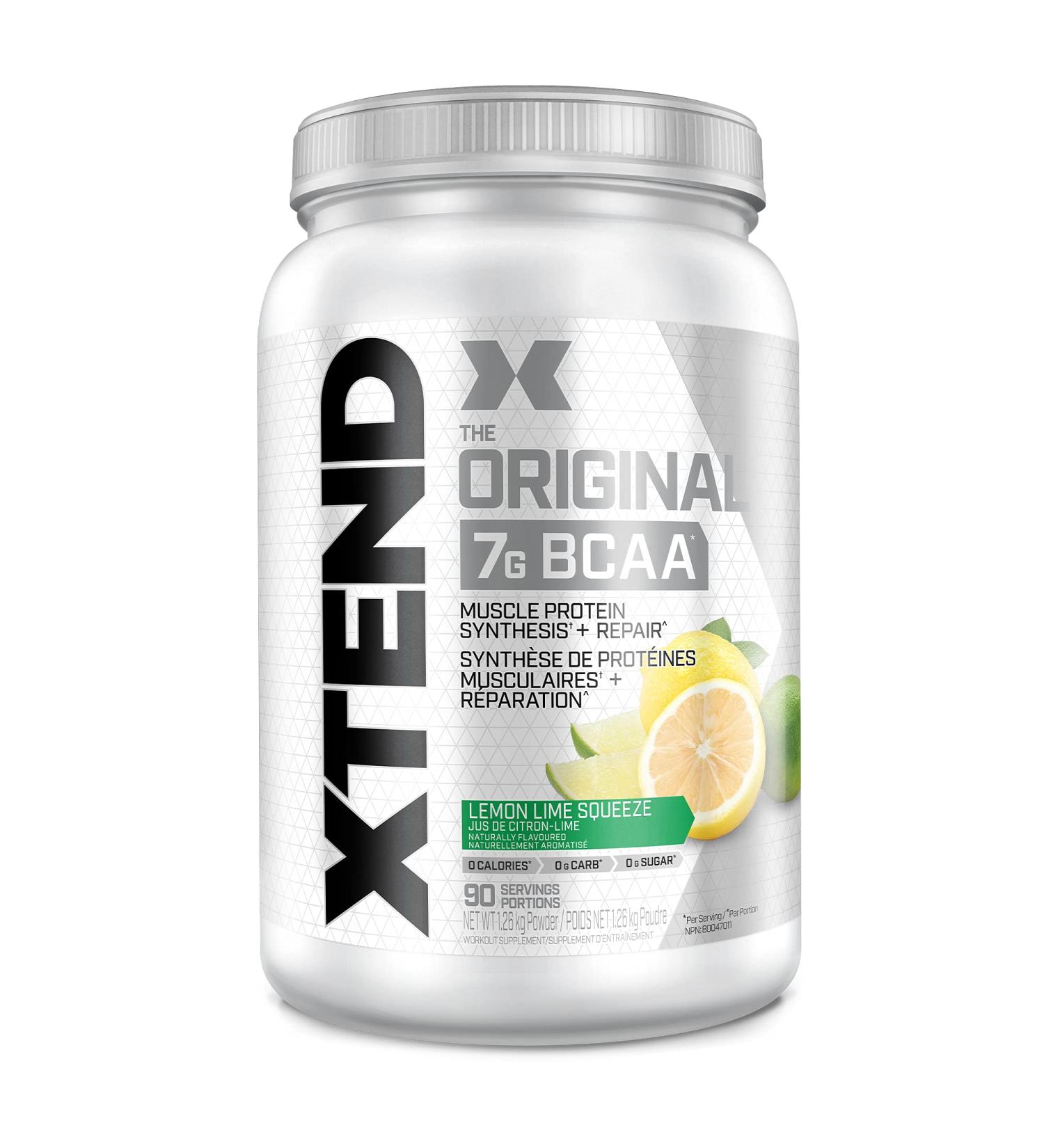 XTEND Original BCAA Powder Lemon Lime Squeeze | Sugar Free Post Workout Electrolyte Muscle Recovery Drink with Amino Acids | 7g BCAAs for Men & Women | 90 Servings Lemon Lime Squeeze 90 Servings (Pack of 1) - Buy Online on SooperMarket.com
