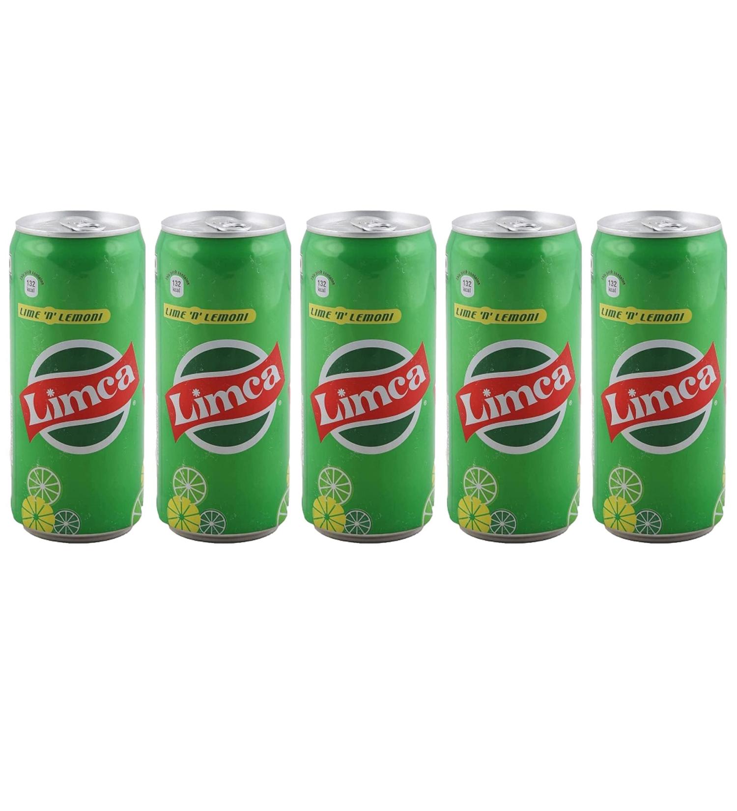 Limca Can 330ml Soft Drink Cold Drink Can Refreshing Lemon Drink Strong Taste Beverages (Pack of 5) Lemon Pack of 5 - Buy Online on SooperMarket.com