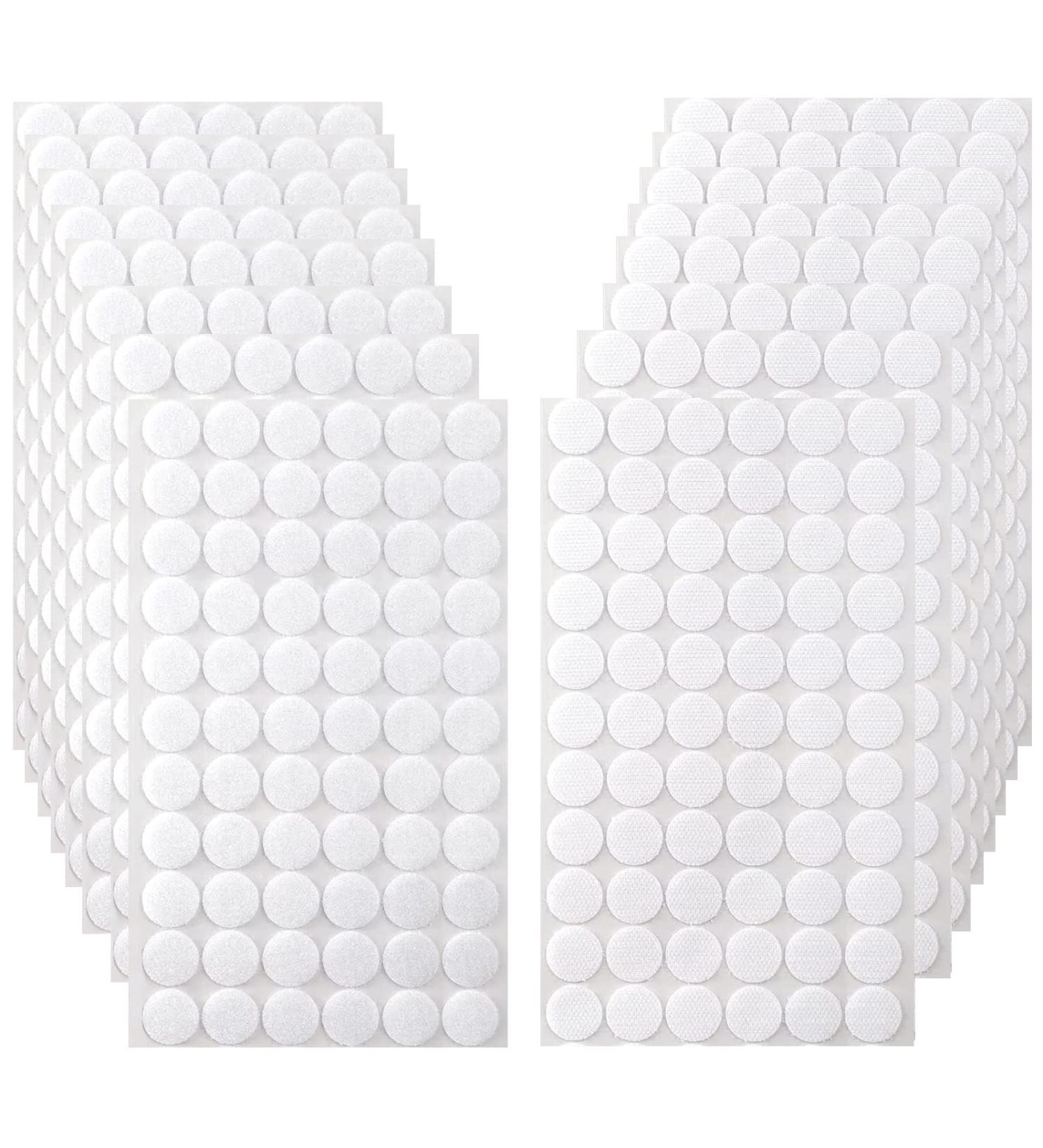 Self Adhesive Dots  1056pcs(528 Pairs) 0.59  Diameter White Sticky dots  Hook & Loop dots with Strong Adhesive  Sticky Back Coins Tapes 15mm for Classroom  Office  Home 0.59 -1056Pcs - Buy Online on SooperMarket.com
