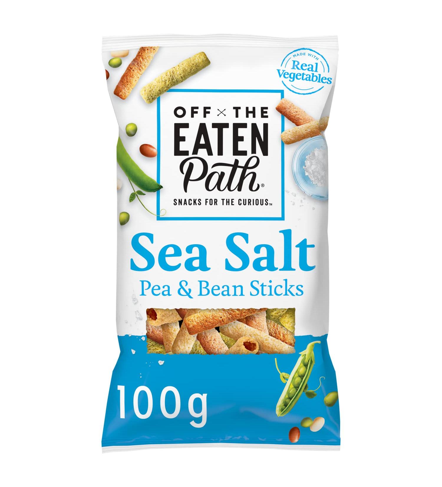 Off the Eaten Path Sea Salt Bean Sticks 100g - Delicious and Nutritious Snack - Buy Online on SooperMarket.com