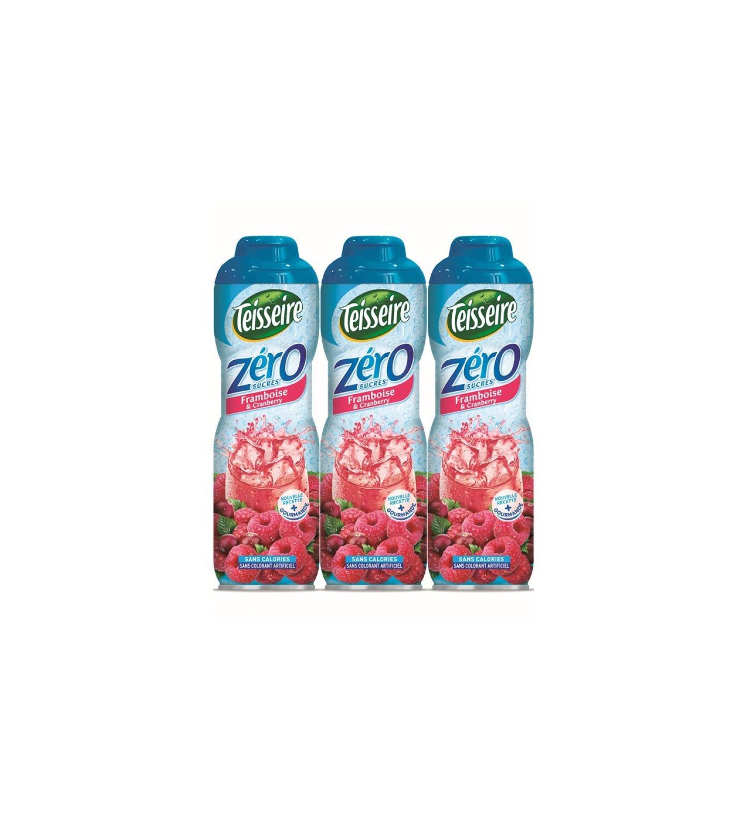 3 Raspberry Cranberry 0% syrup sugar free - 3 x 0.6L Cranberry 600 ml (pack of 3)