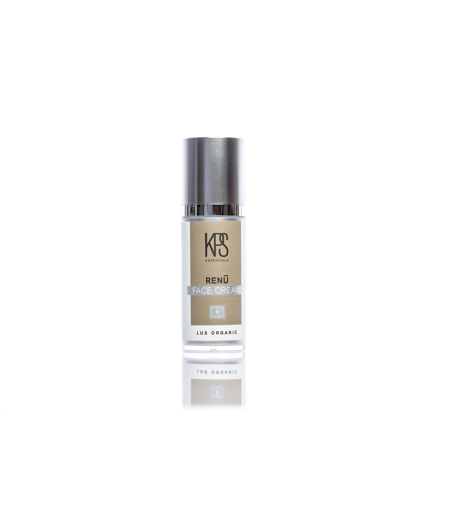 KPS Essentials Organic Ren Face Cream - Hyaluronic Acid Dark Spot Corrector & Puffiness Reducer | 1oz Eye Cream for Crepe Skin - Buy Online on SooperMarket.com