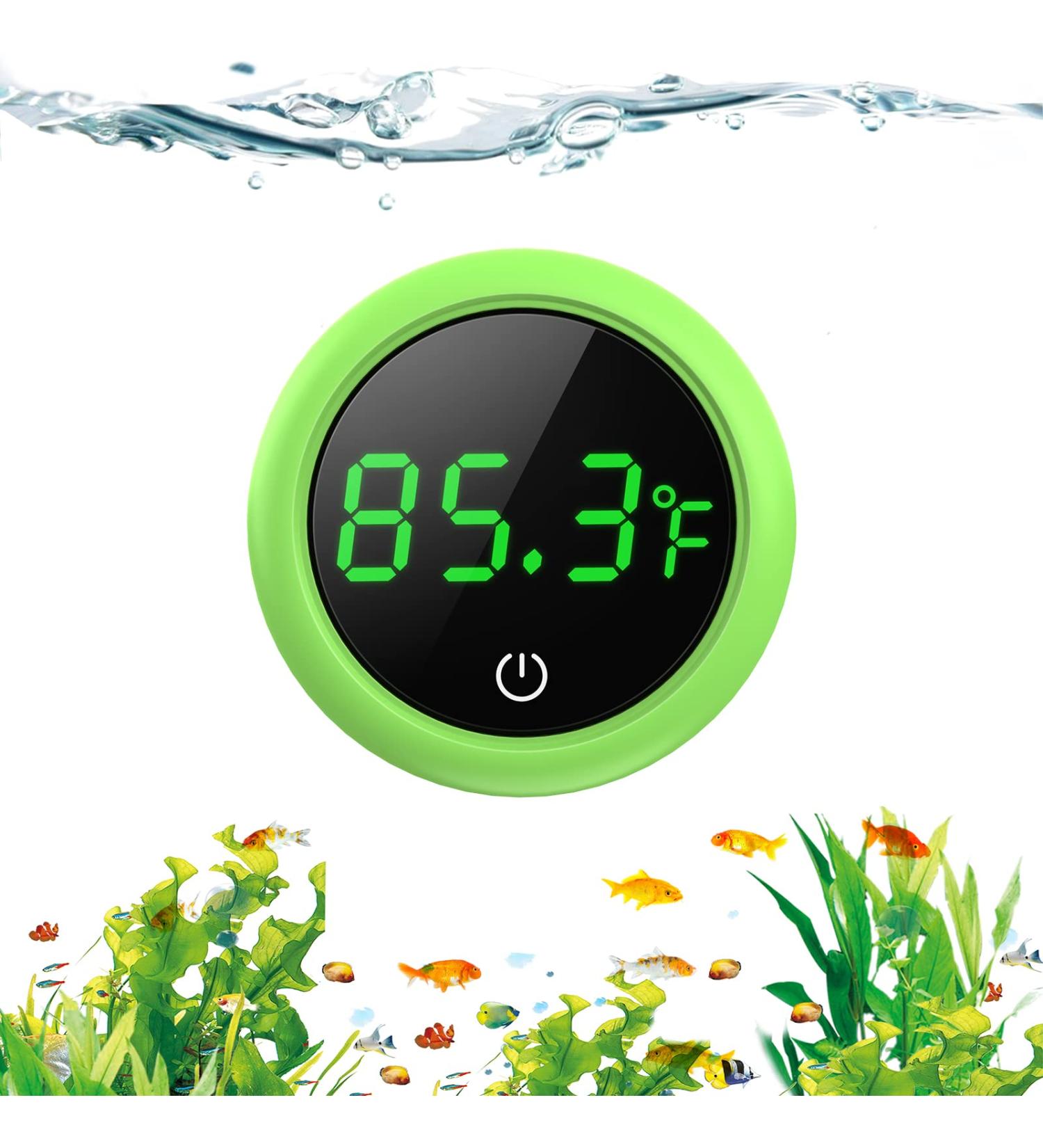 PAIZOO 5S LED Aquarium Thermometer - Energy-Saving Touch Screen Sensor for Fish Tanks - Buy Online on SooperMarket.com