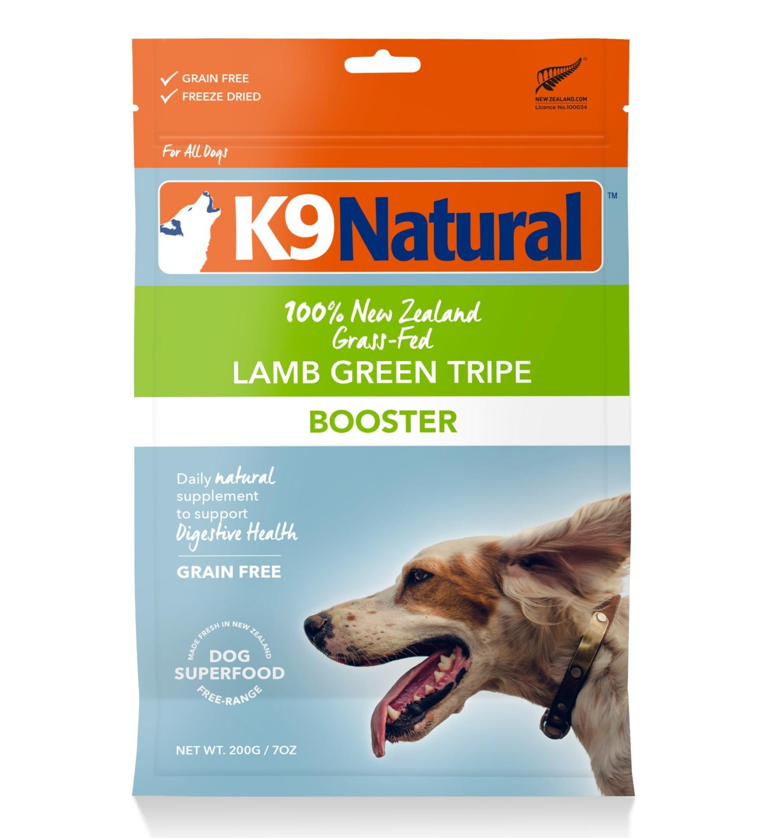 K9 Natural Grain-Free Freeze Dried Dog Food Supplement - Lamb Green Tripe 7oz - Buy Online on SooperMarket.com