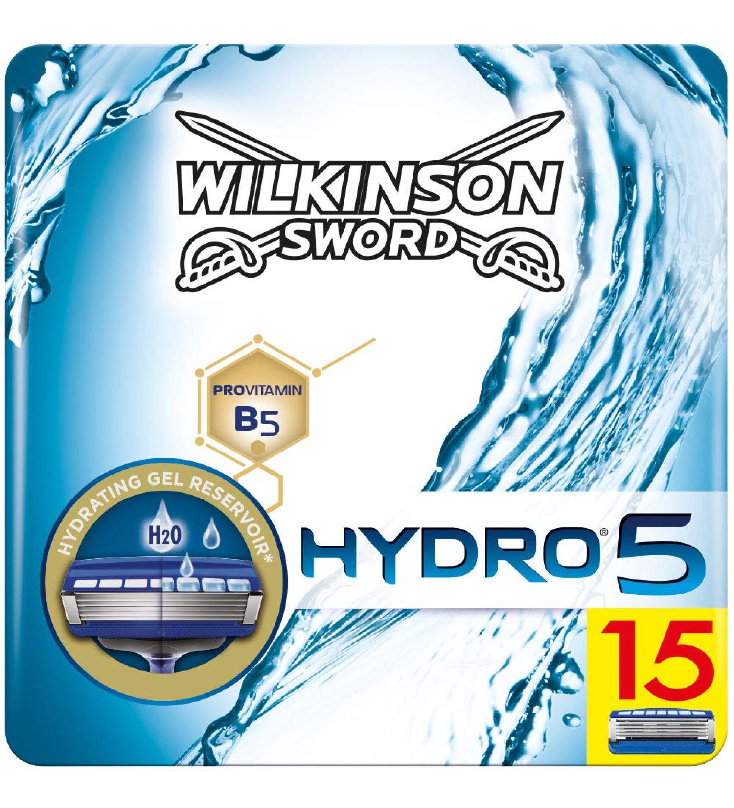 Buy Wilkinson Sword Hydro 5 Razor Blades for Men - Letterbox Compatible 15 Pieces | International Shipping Available - Buy Online on SooperMarket.com