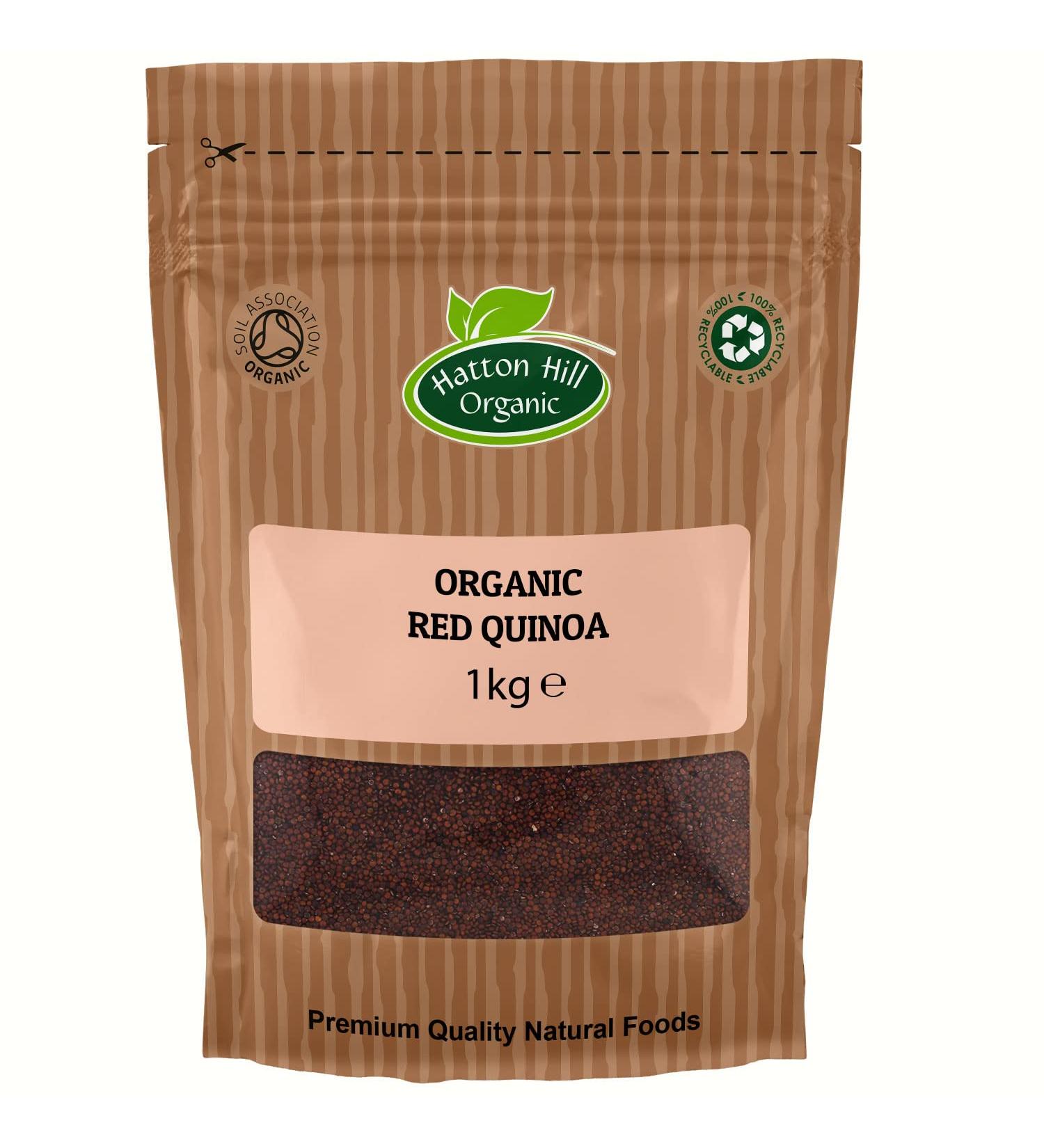 Organic Red Quinoa Grain 1kg by Hatton Hill Organic - Certified Organic - Buy Online on SooperMarket.com