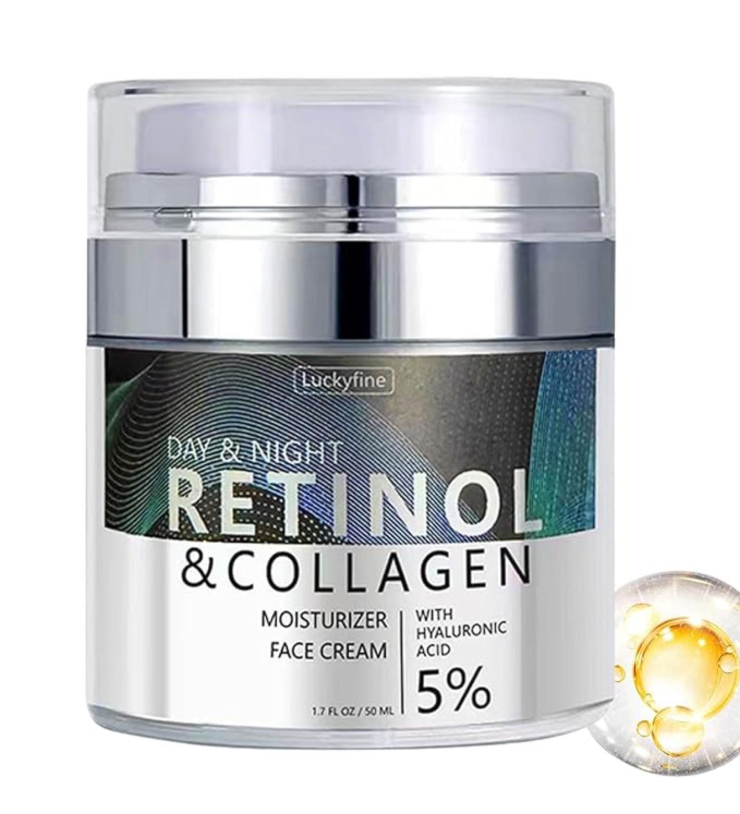 Pure Retinol Cream Wrinkle Cream Retinol Cream For Face Anti Aging Moisturizer With Hyaluronic Acid & Collagen Retinol Face Moisturizer For Firm Skin Anti-Aging & Fade Wrinkles 50 ml - Buy Online on SooperMarket.com