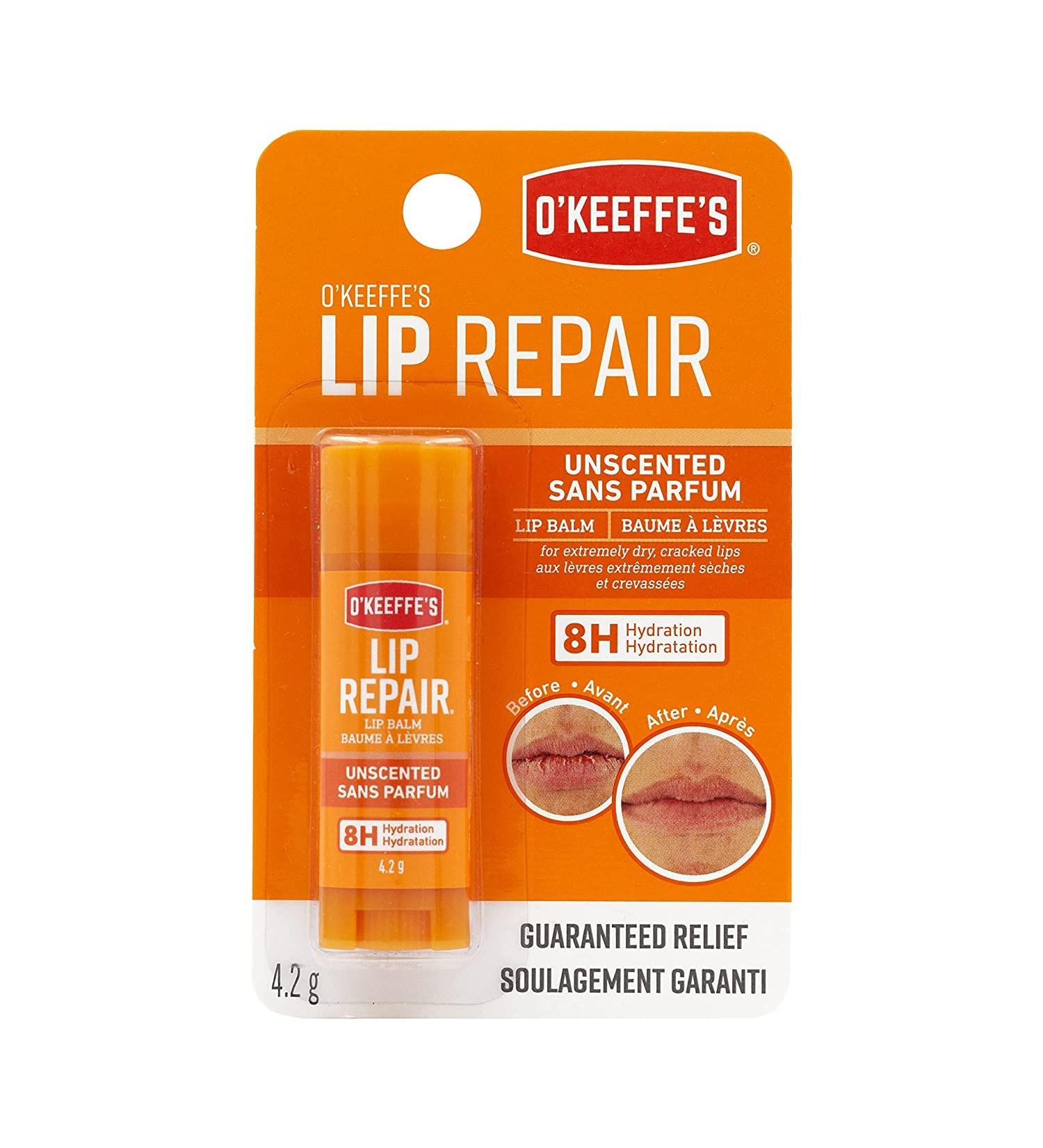 O'Keeffe's Unscented Lip Repair Lip Balm Stick (Pack of 5) - Hydrating Balm for Dry Cracked Lips - Buy Online on SooperMarket.com