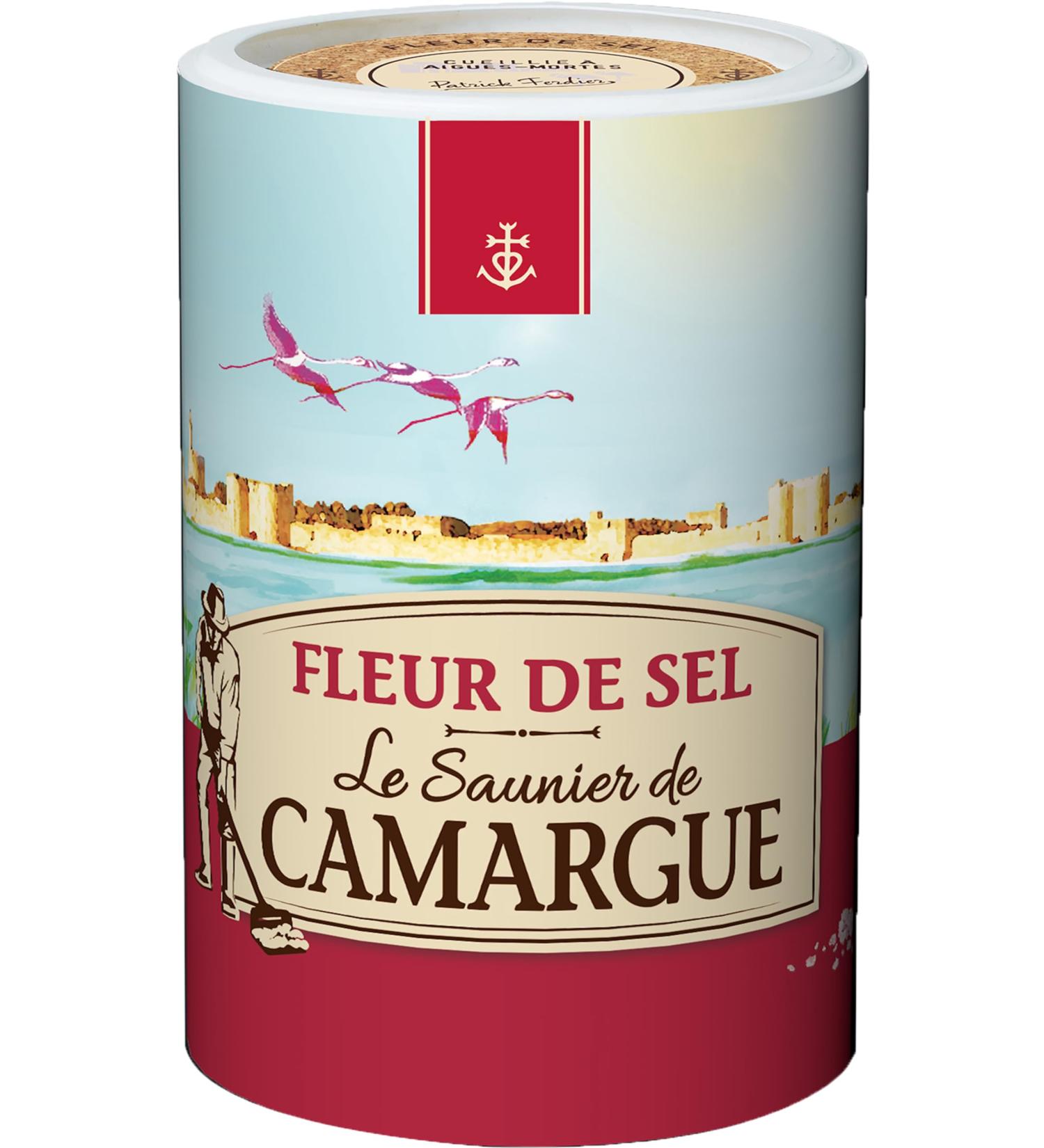 Le Saunier de Camargue Fleur de-Sel in 1 kg dose Premium sea salt from the south of France ideal for refining dishes 1 kg (1 Pack)
