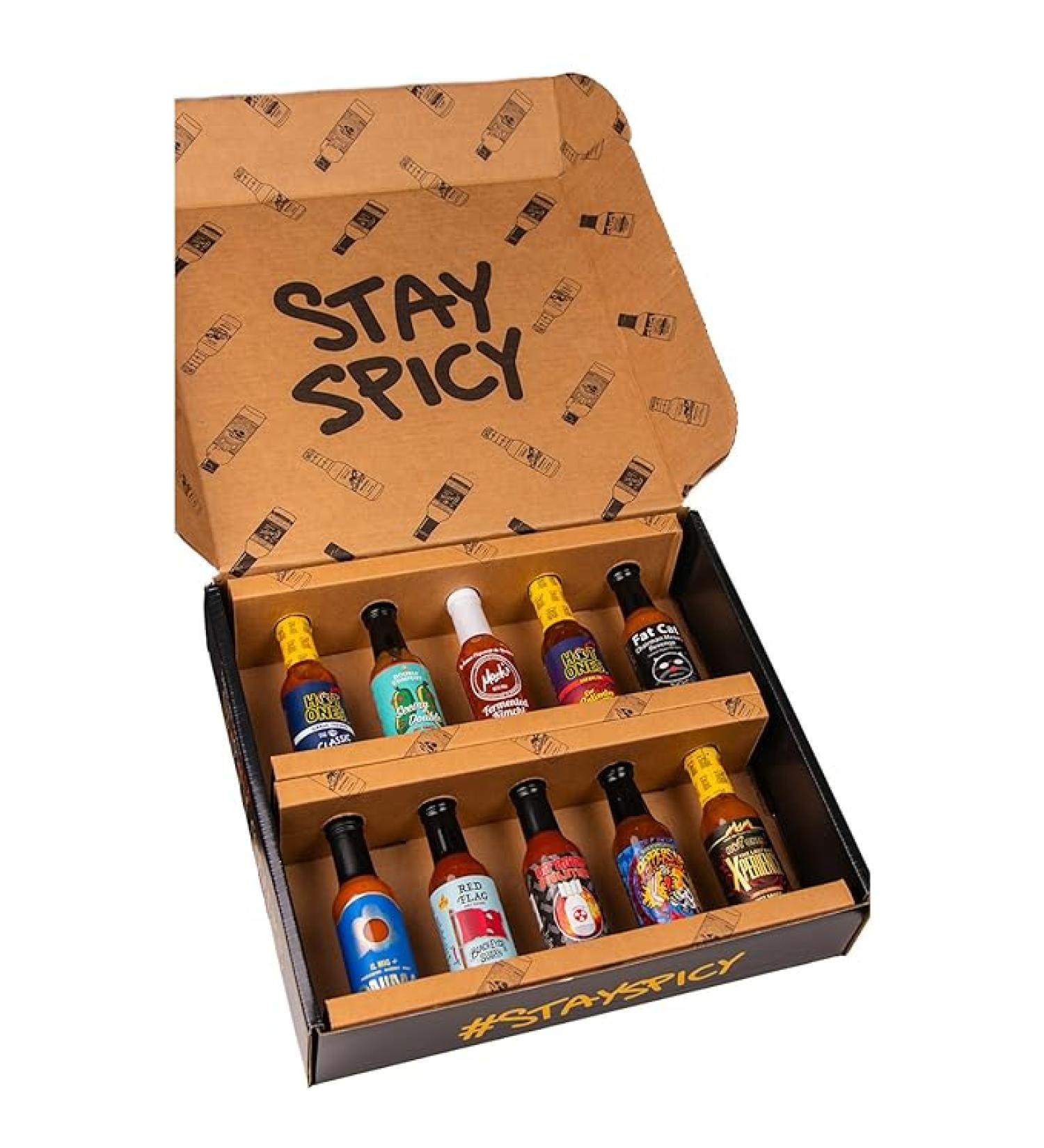Hot Ones Season 24 Lineup Hot Sauce Challenge With Unique Condiment Gift Box (10-Pack) - Buy Online on SooperMarket.com