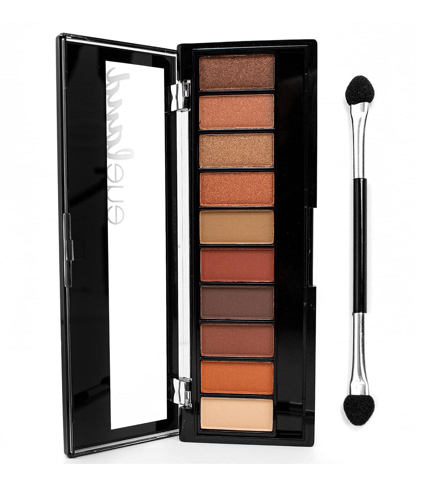 Palladio Eyeland Vibes Escape to the Tropics 10-Color Eyeshadow Palette - Seductive Nudes to Vibrant Hues for Day and Night Looks - Rich Pigment, California Sunset Palette - Buy Online on SooperMarket.com