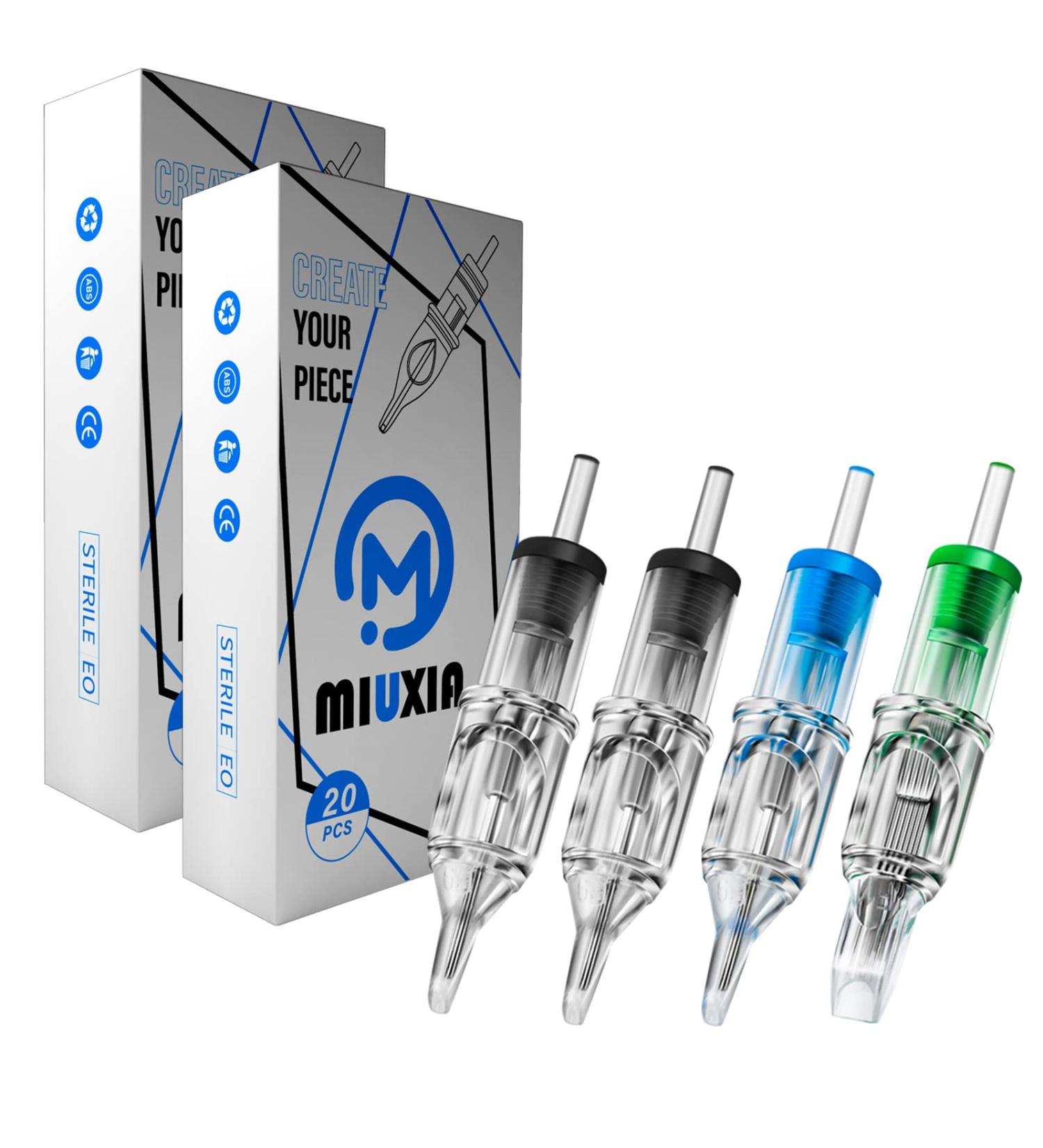MIUXIA Tattoo Cartridge Needles 40Pcs Assorted Mixed Round Liner Shader Magnum 3RL 5RL 5RS 7M1 Disposable Membrane Tattoo Supplies - Buy Online on SooperMarket.com