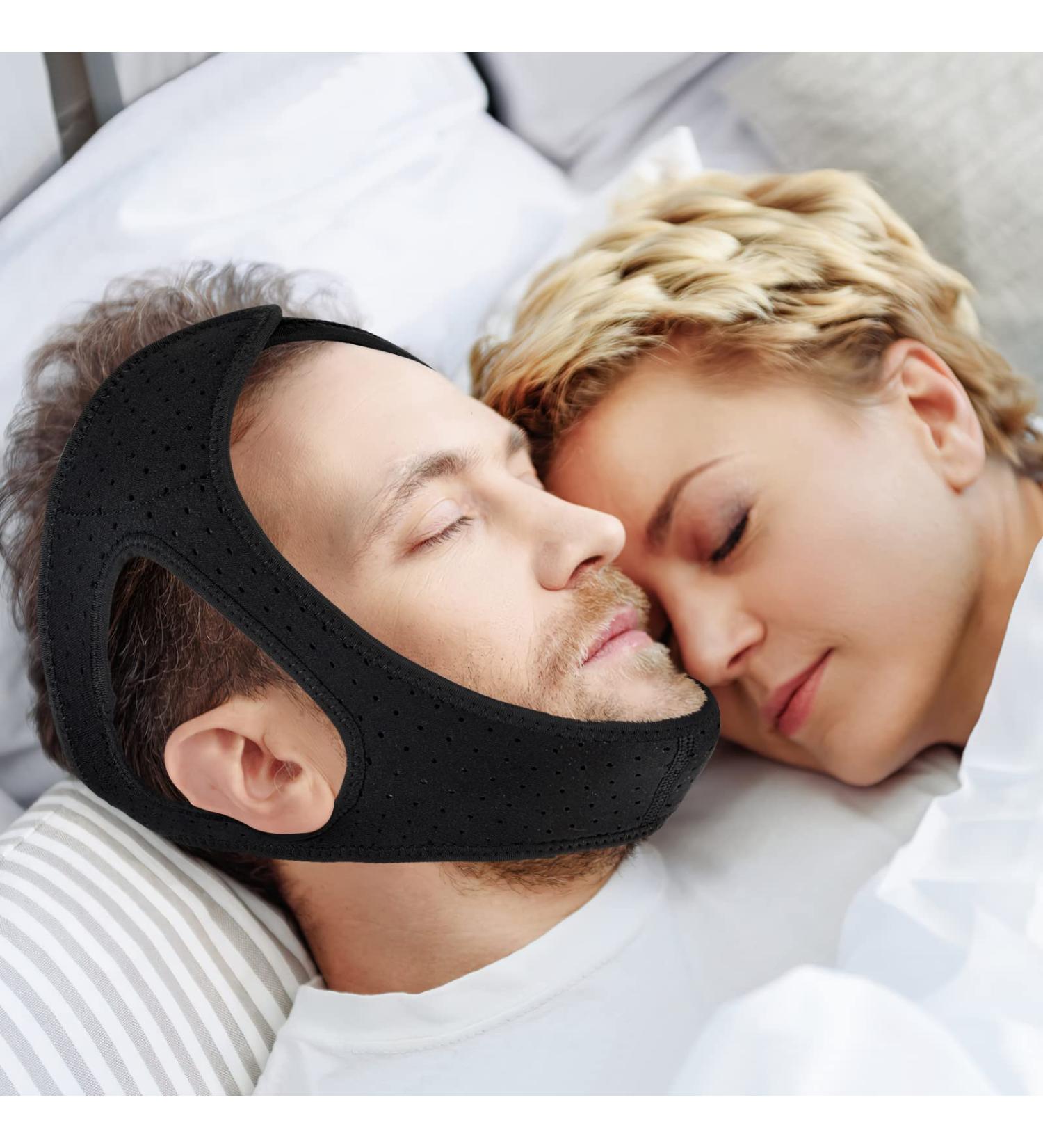 KETINAU Snoring Chin Strap - Comfortable & Adjustable Anti Snoring Device for Men & Women - Stop Snoring & Improve Sleep Quality - Black - Buy Online on SooperMarket.com