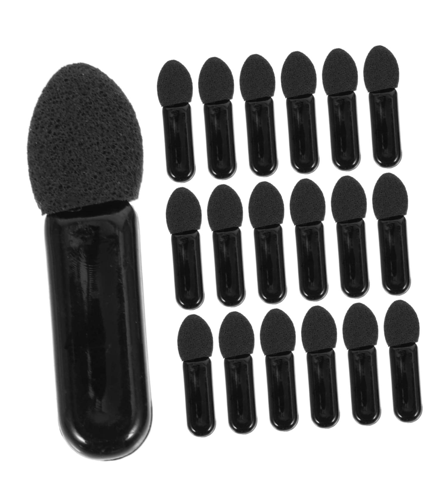 PLAFOPE 100pcs Mini Eyeshadow Swab Concealer Brush Eye Makeup Makeup Wand Lip Balm Plastic Black - Buy Online on SooperMarket.com