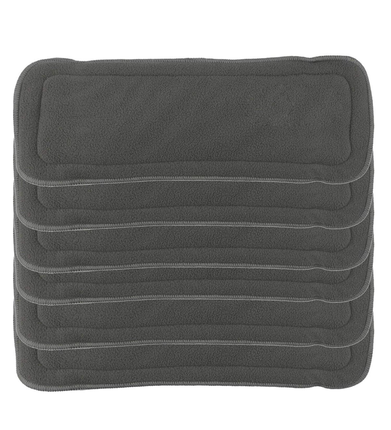 Happy Cherry Baby Diapers - Washable & Reusable Bamboo Cloth Diaper Set (6 Pieces) - Soft Fabric Black - Buy Online on SooperMarket.com