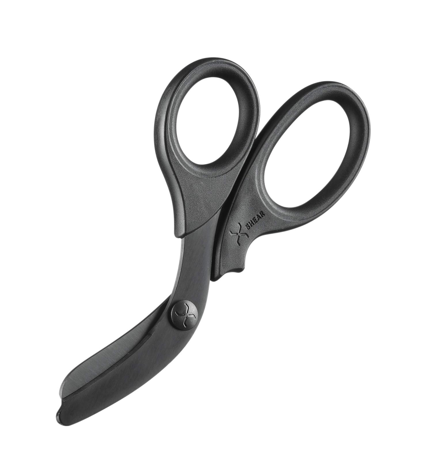 XSHEAR 7.5 Black Titanium Coated Trauma Shears for Paramedics, EMTs, Nurses - Durable Medical Scissors for Emergency Healthcare - Buy Online on SooperMarket.com