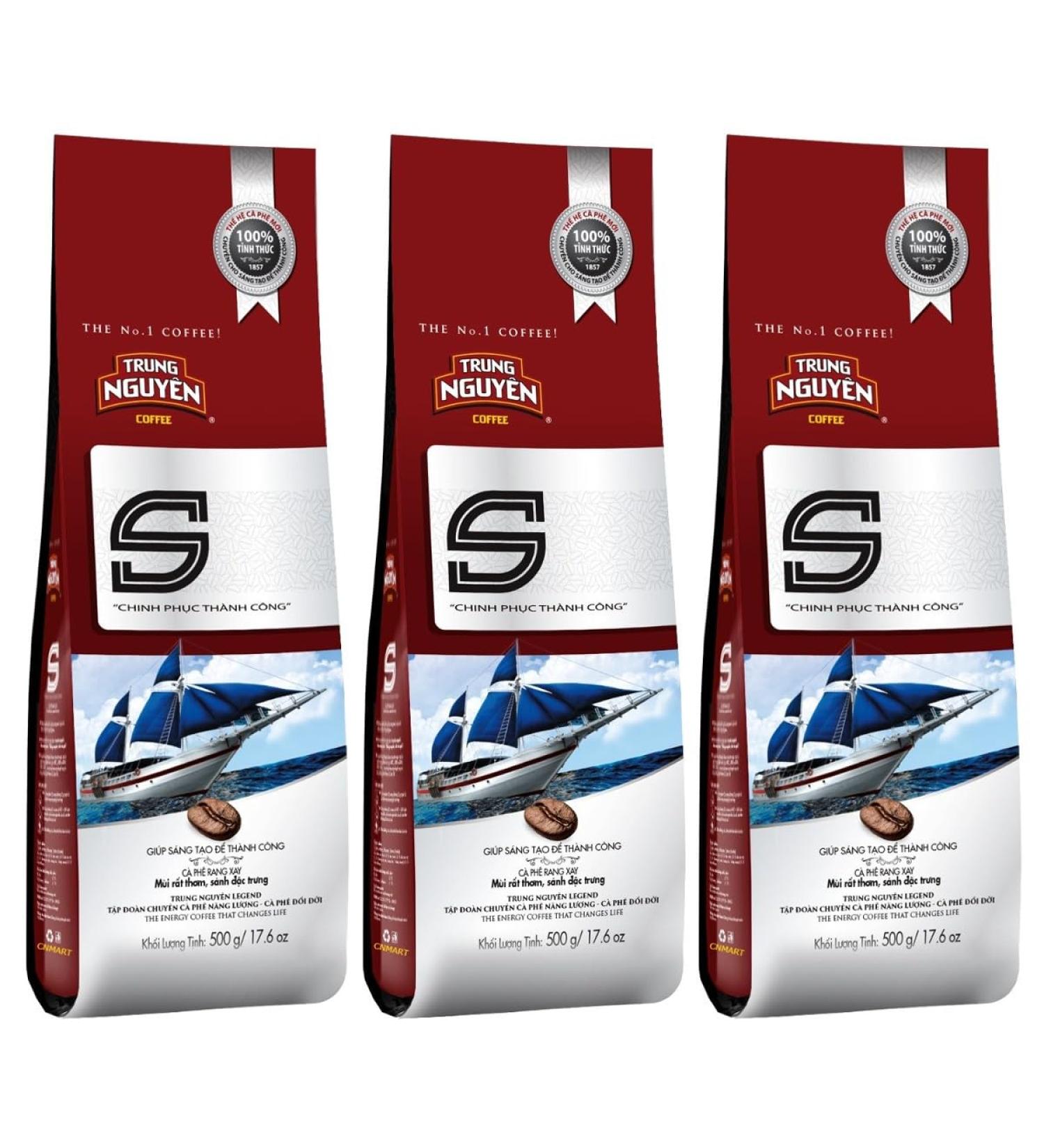 CNMART Trung Nguyen S Blend - Rich and Aromatic Flavour Vietnamese Ground Coffee 500g (Pack of 3) - Buy Online on SooperMarket.com