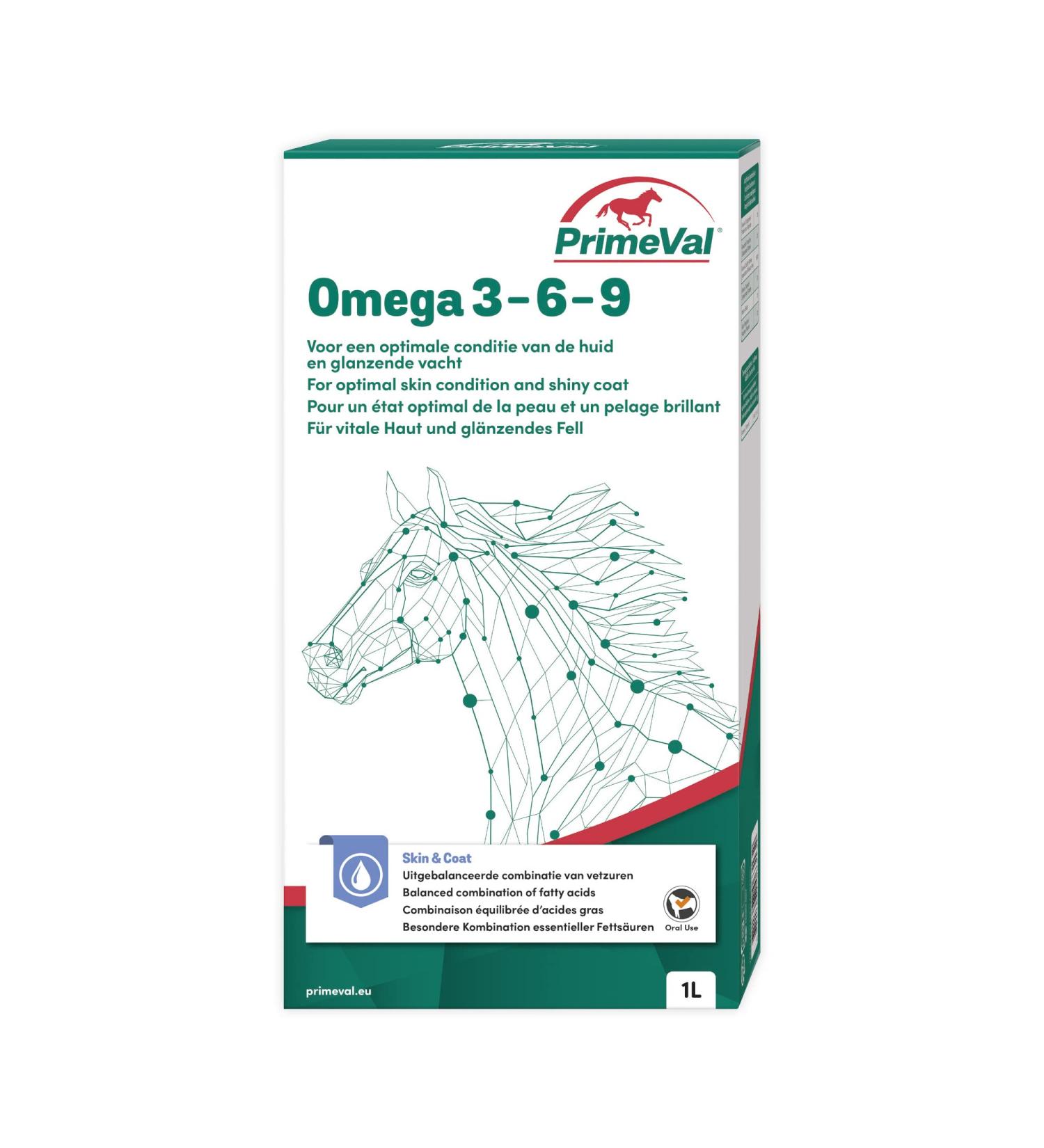 Buy Unknown Primeval Omega 3-6-9 for Horses - Essential Fatty Acids for Skin Fur Injury Repair and Joint Care - 1 Liter - International Shipping Available - Buy Online on SooperMarket.com