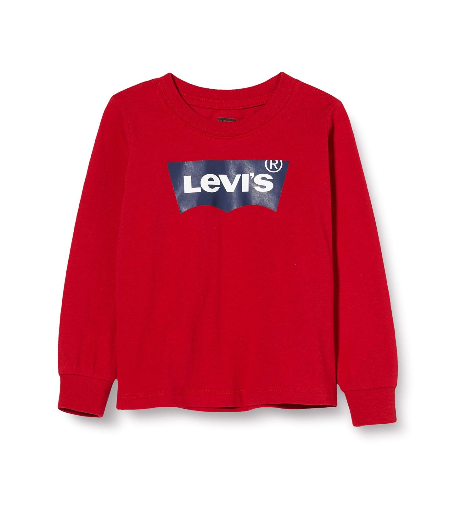 Levi's Baby Boys 12 Months Red Long Sleeve Batwing Tee - Buy Online on SooperMarket.com
