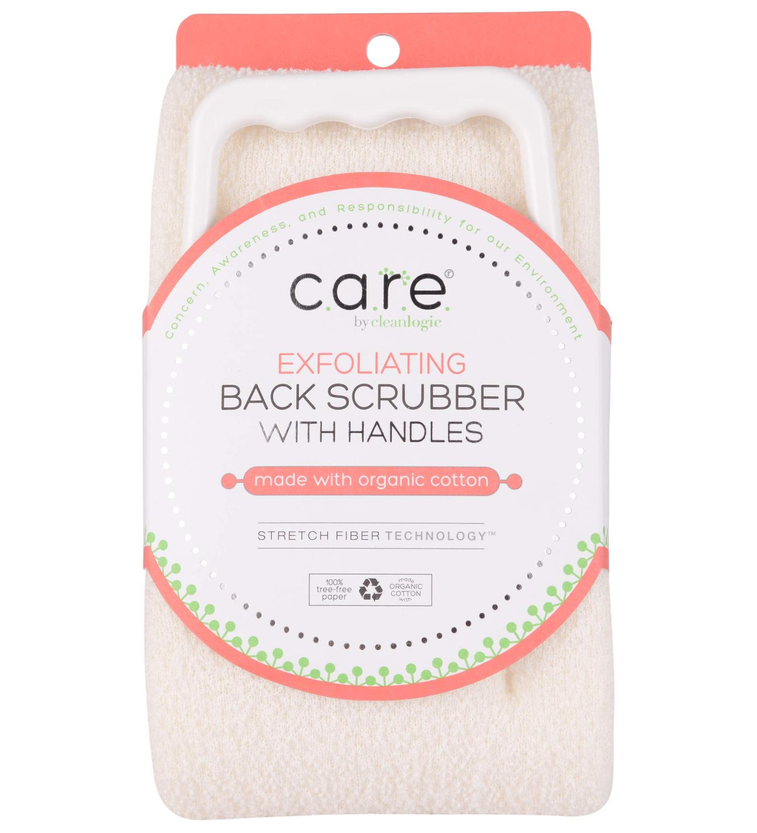 CleanLogic Certified Organic Exfoliating Bath and Shower Back Scrubber - 6 Count - Buy Online on SooperMarket.com