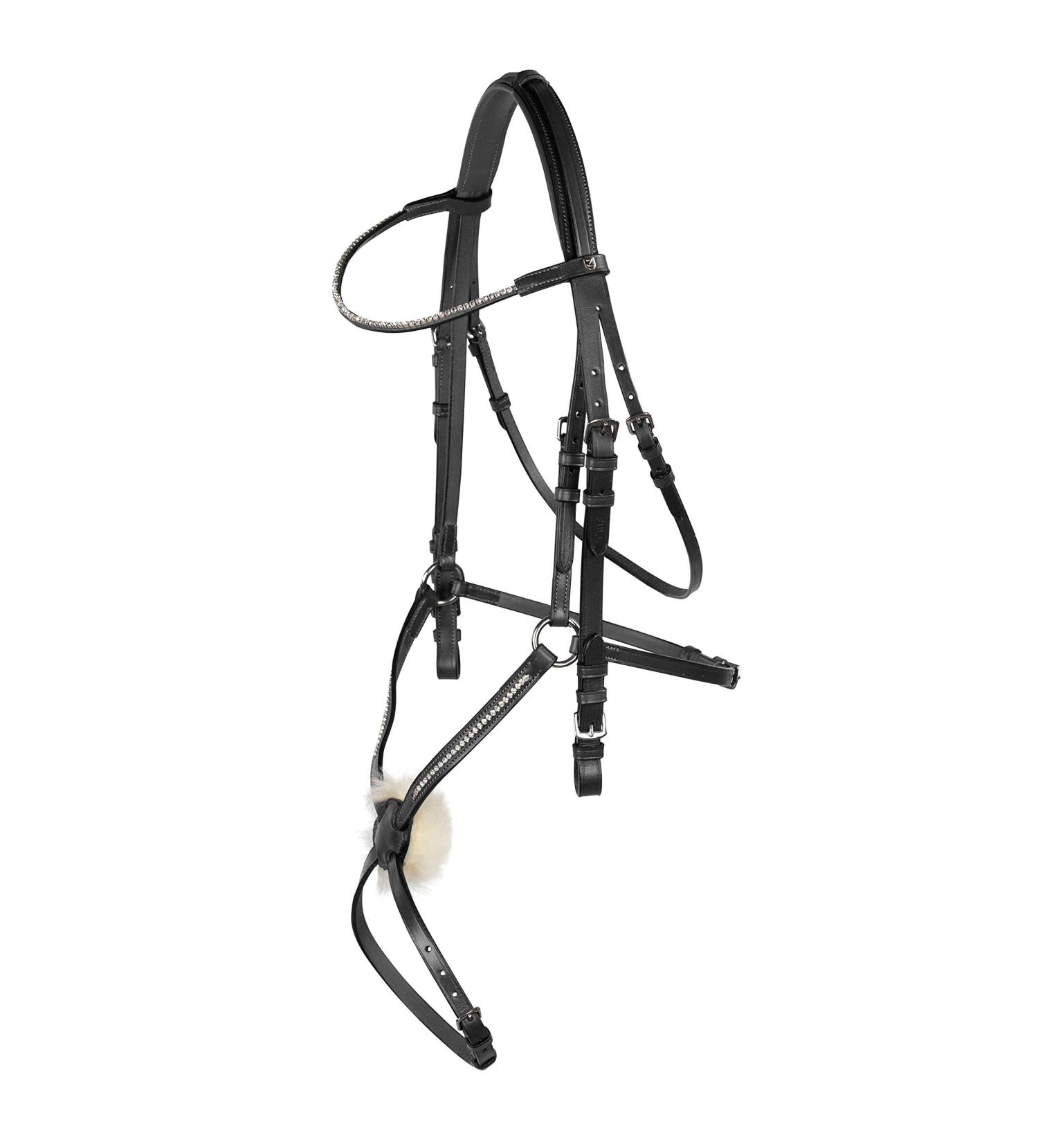 Shop HORZE Valencia Mexican Noseband - Black XF for Extra Warmblood | International Shipping Available - Buy Online on SooperMarket.com