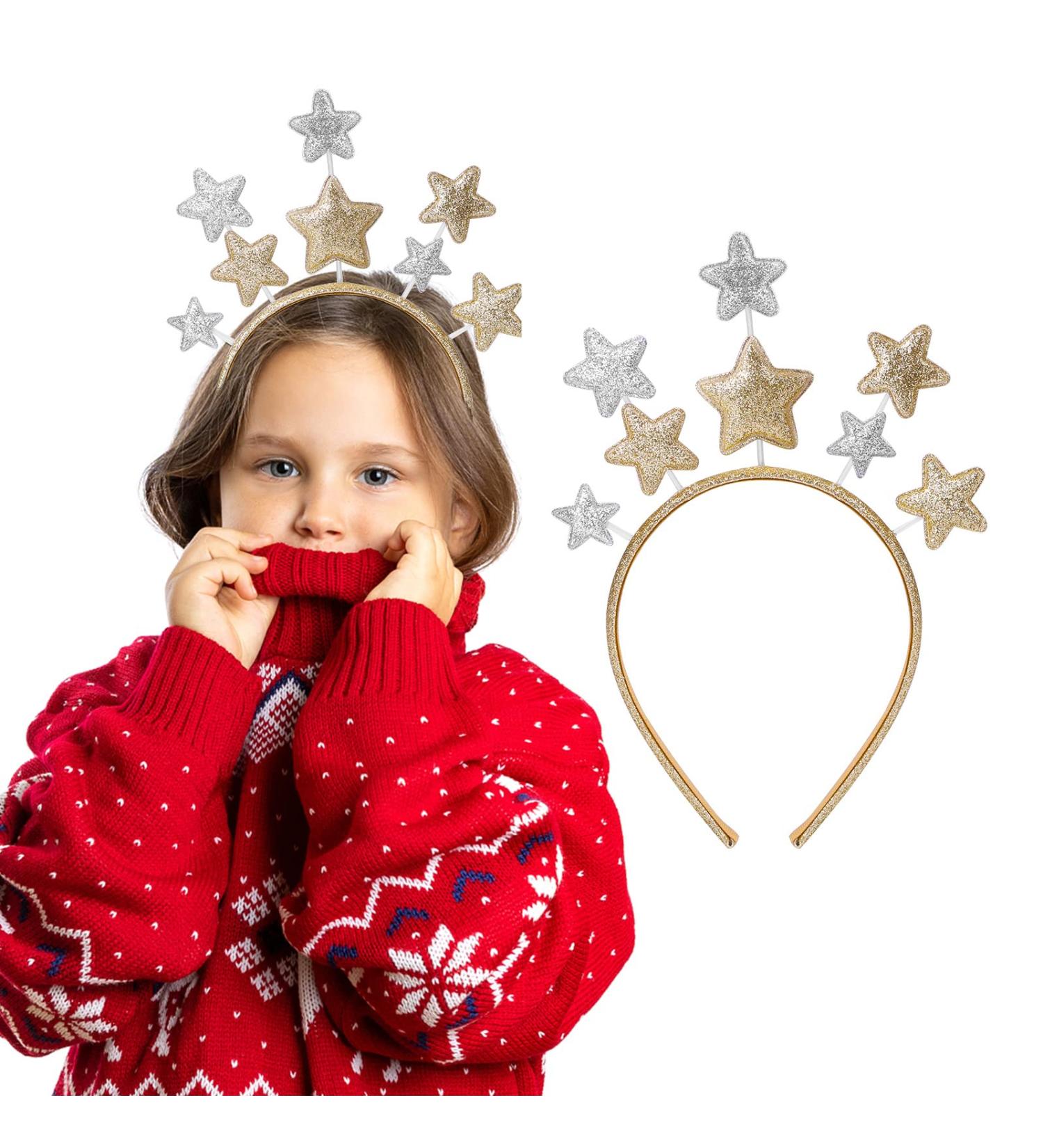 WLLHYF Glitter Star Headband - Sparkling Hair Accessory for Women & Girls | Perfect for Valentine's Day, Parties & Holidays - Buy Online on SooperMarket.com