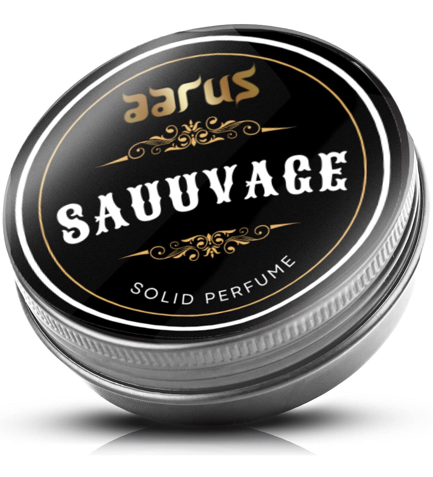 BlueQueen Solid Perfume with Cedar Wood Clary Sage Vetiver Sandalwood Cologne Balm for Men And Women Cologne Balm Travel Cologne Wax India (Sauuvage Solid Perfume) - Buy Online on SooperMarket.com