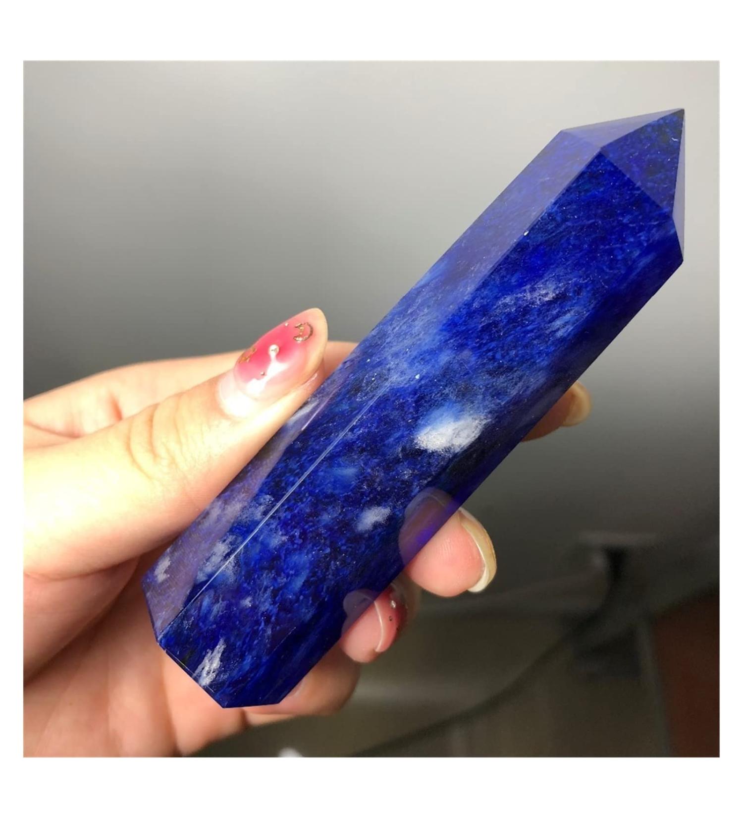 Natural Crystal Rough Natural Blue Fused Quartz Crystal Tower - Buy Online on SooperMarket.com